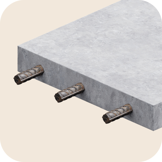 Werkstoff: armierter Beton