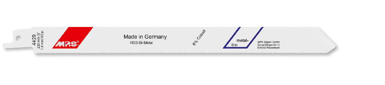 5x MPS Säbelsägeblatt Länge 230 mm 5x MPS Säbelsägeblatt Länge 230 mm