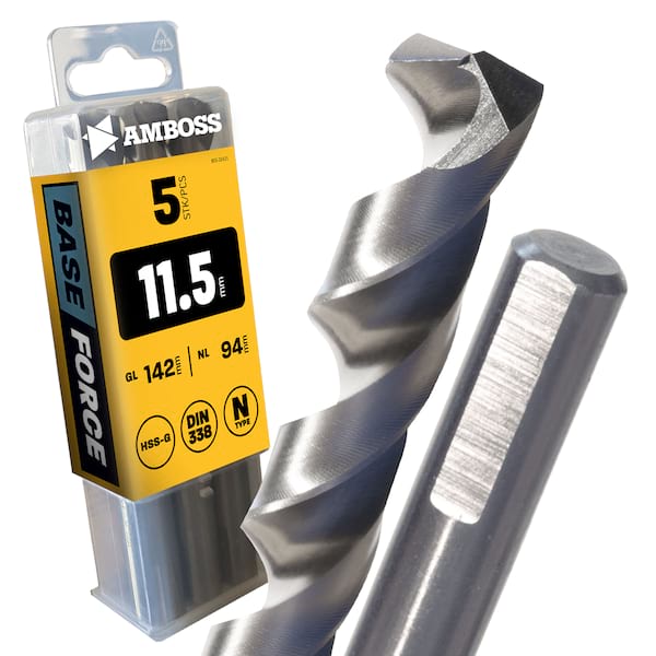 5 x HSS G BASE Force Metallbohrer DIN 338 - Ø:11.5 mm 5 x HSS G BASE Force Metallbohrer DIN 338 - Ø:11.5 mm