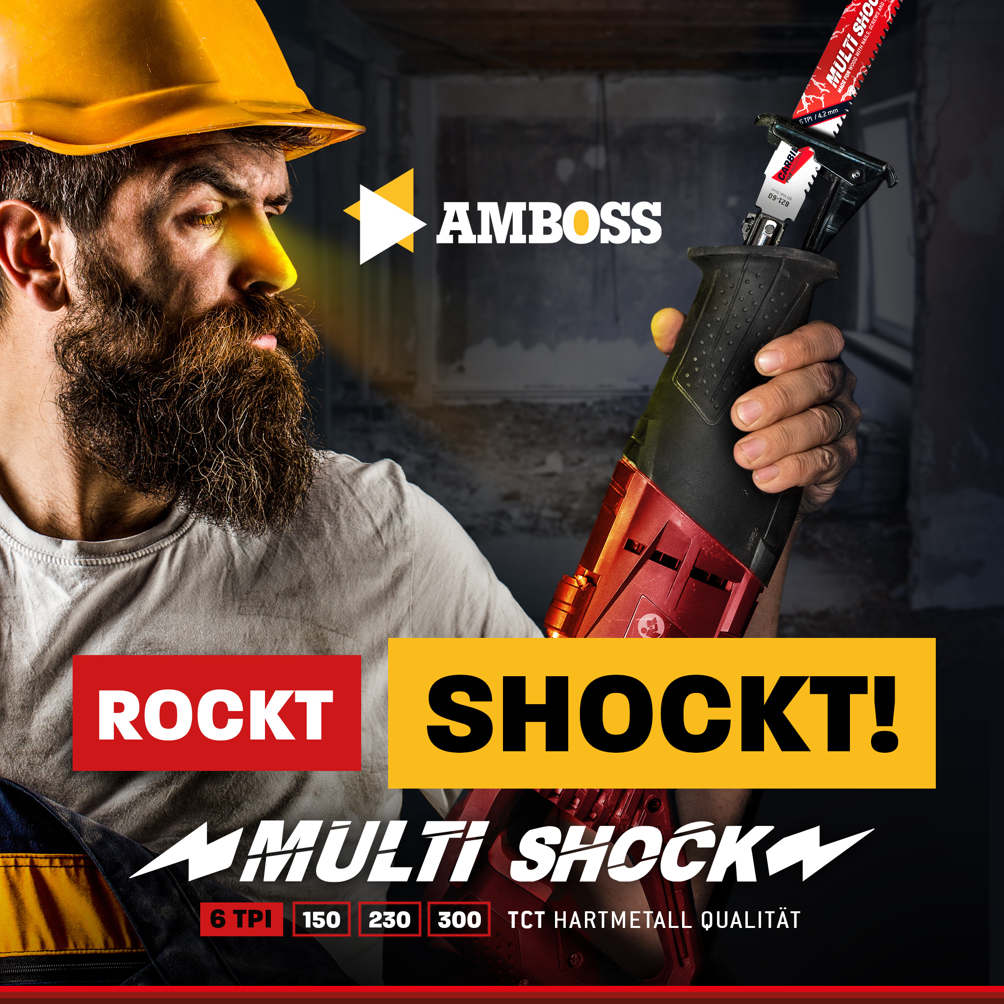 3x Amboss Multi Shock Säbelsägeblatt Länge 150 mm 6 ZpZ 3x Amboss Multi Shock Säbelsägeblatt Länge 150 mm 6 ZpZ