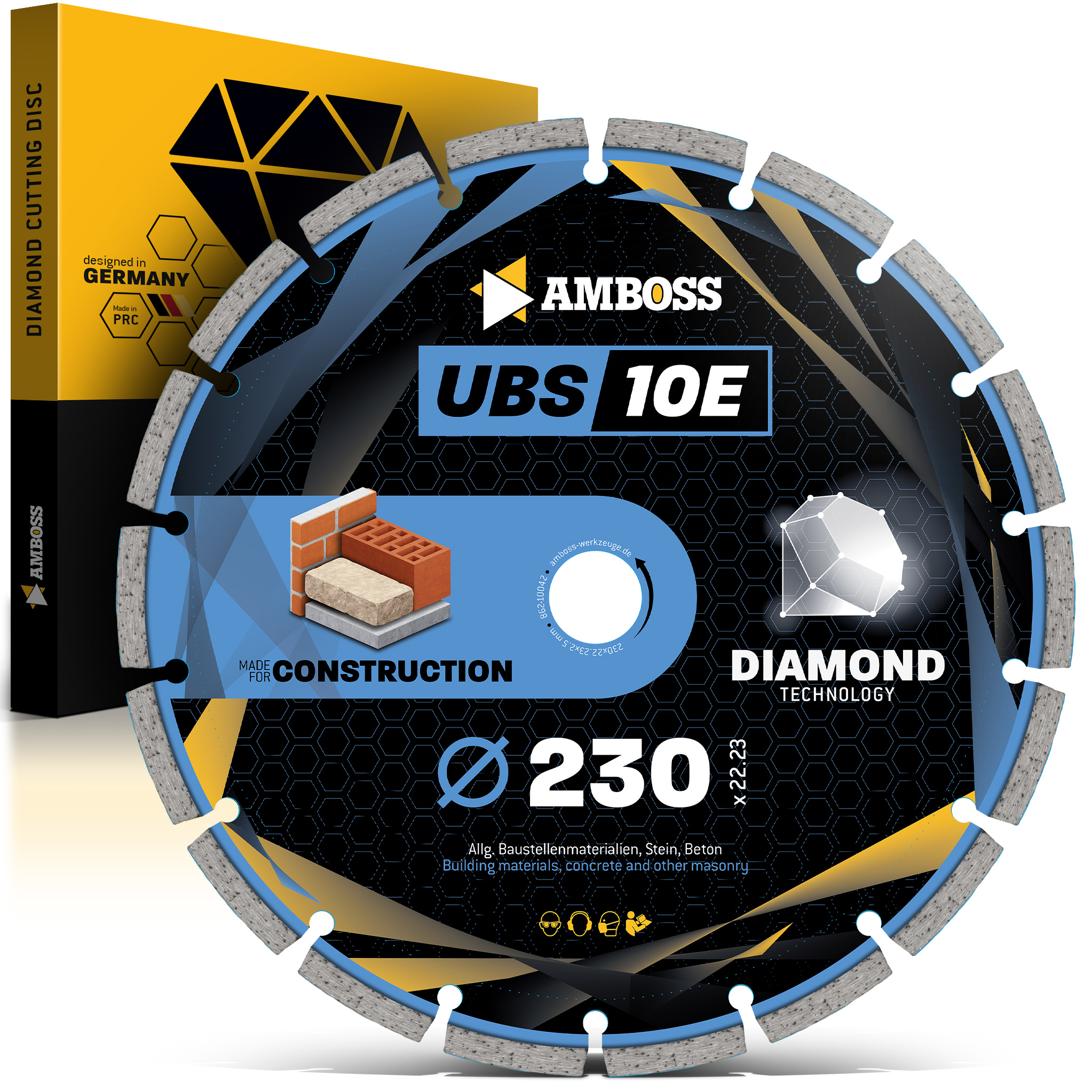Amboss UBS 10E Diamant Trennscheibe - 230 x 2.5 x 22.2 Amboss UBS 10E Diamant Trennscheibe - 230 x 2.5 x 22.2