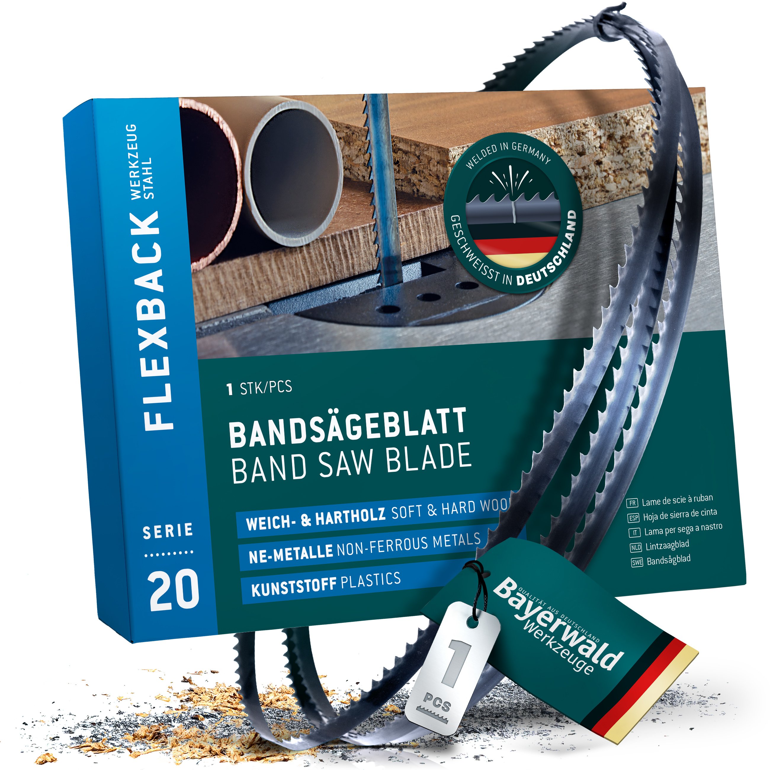 Bayerwald Holz Bandsägeblatt  1400 x 6 x 0.65 x 14 ZpZ