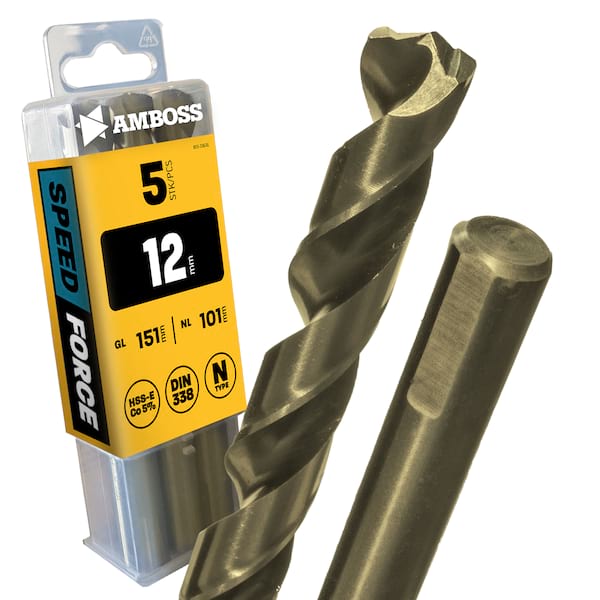 5 x HSS ECo SPEED Force Metallbohrer DIN 338 - Ø:12 mm