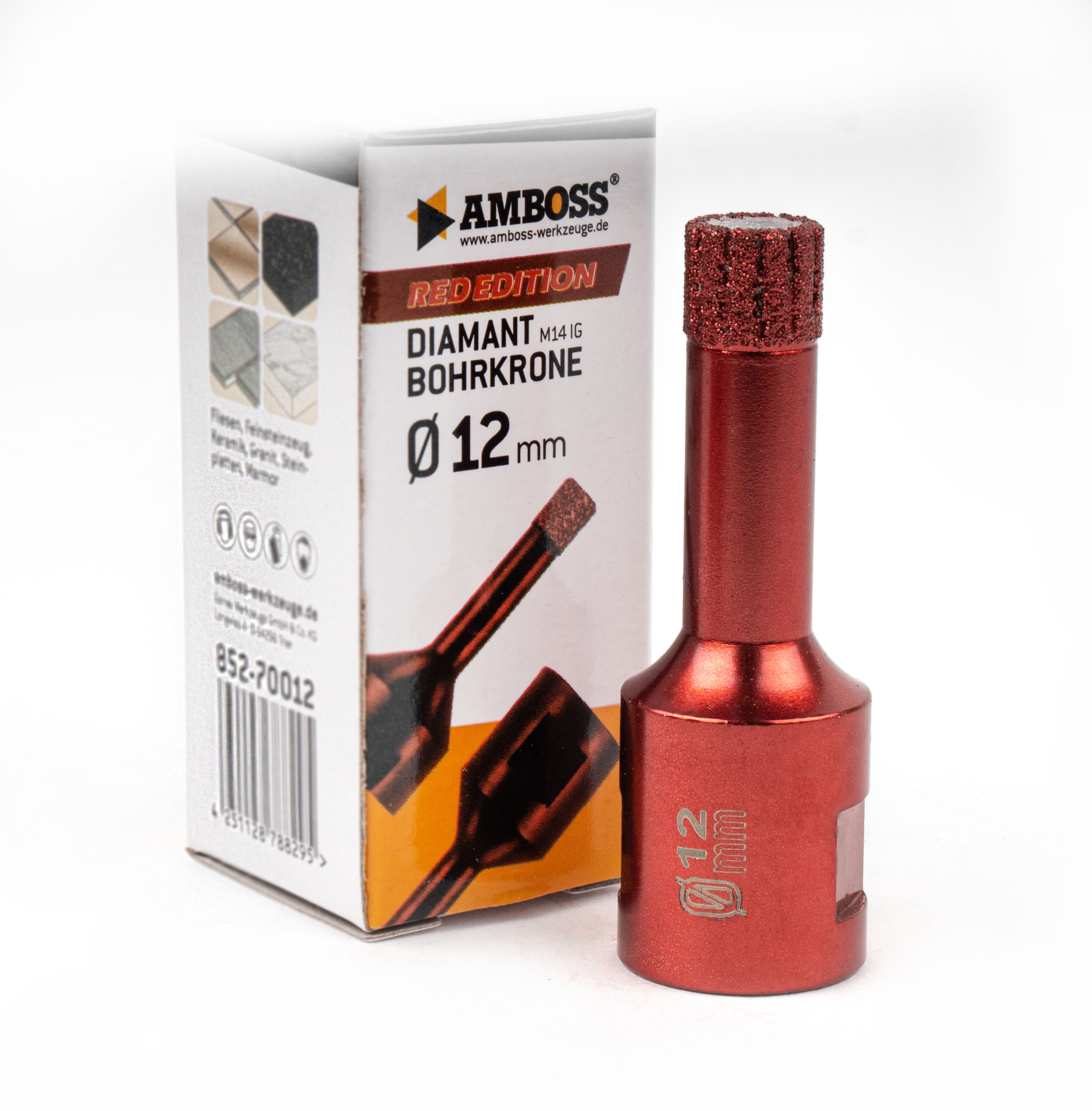 Amboss Red Edition Bohrkrone 12 mm Amboss Red Edition Bohrkrone 12 mm