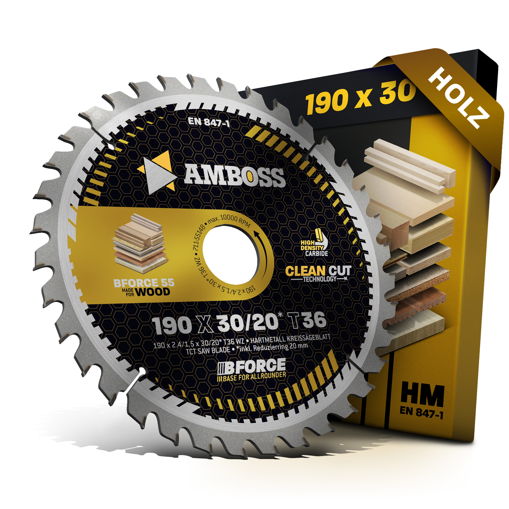 HM Kreissägeblatt - 190 x 2.4/1.5 x 30 Z36 WZ HM Kreissägeblatt - 190 x 2.4/1.5 x 30 Z36 WZ