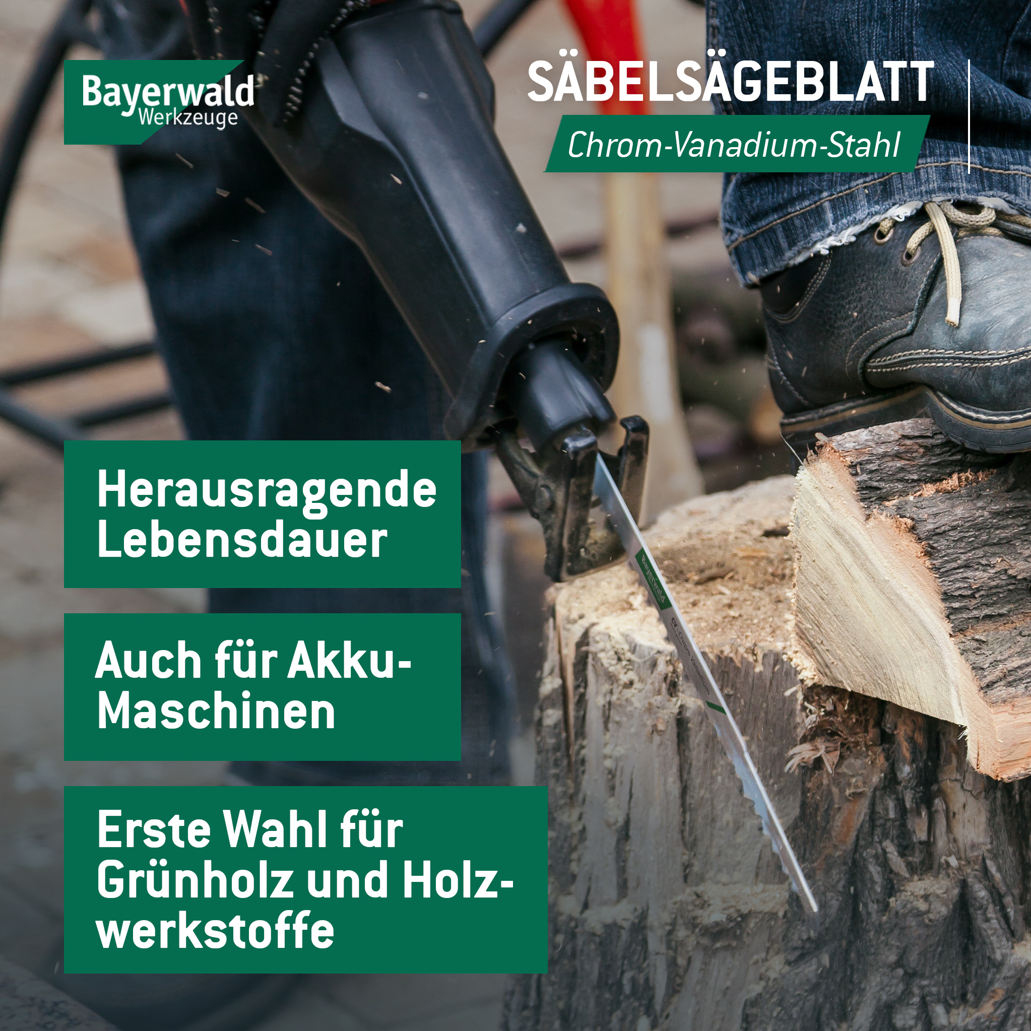 5x Bayerwald Werkzeuge Säbelsägeblatt - Länge 230 mm | Für Weichholz/ Konstruktionsholz/ Grünholz/ Brennholz / Balken | Grober, schneller Schnitt 5x Bayerwald Werkzeuge Säbelsägeblatt - Länge 230 mm | Für Weichholz/ Konstruktionsholz/ Grünholz/ Brennholz / Balken | Grober, schneller Schnitt