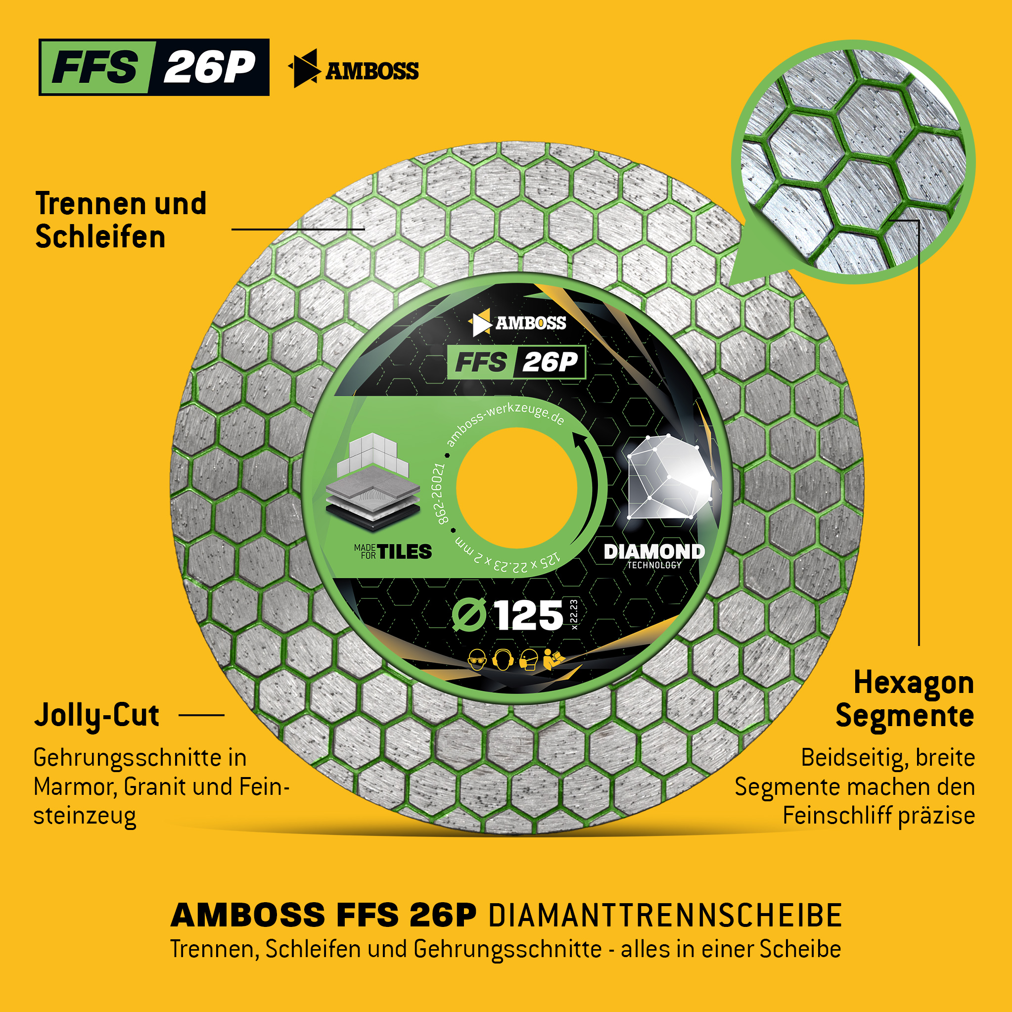 Amboss FFS 26P Diamant Trennscheibe 125 x 2 x 22.2 Amboss FFS 26P Diamant Trennscheibe 125 x 2 x 22.2