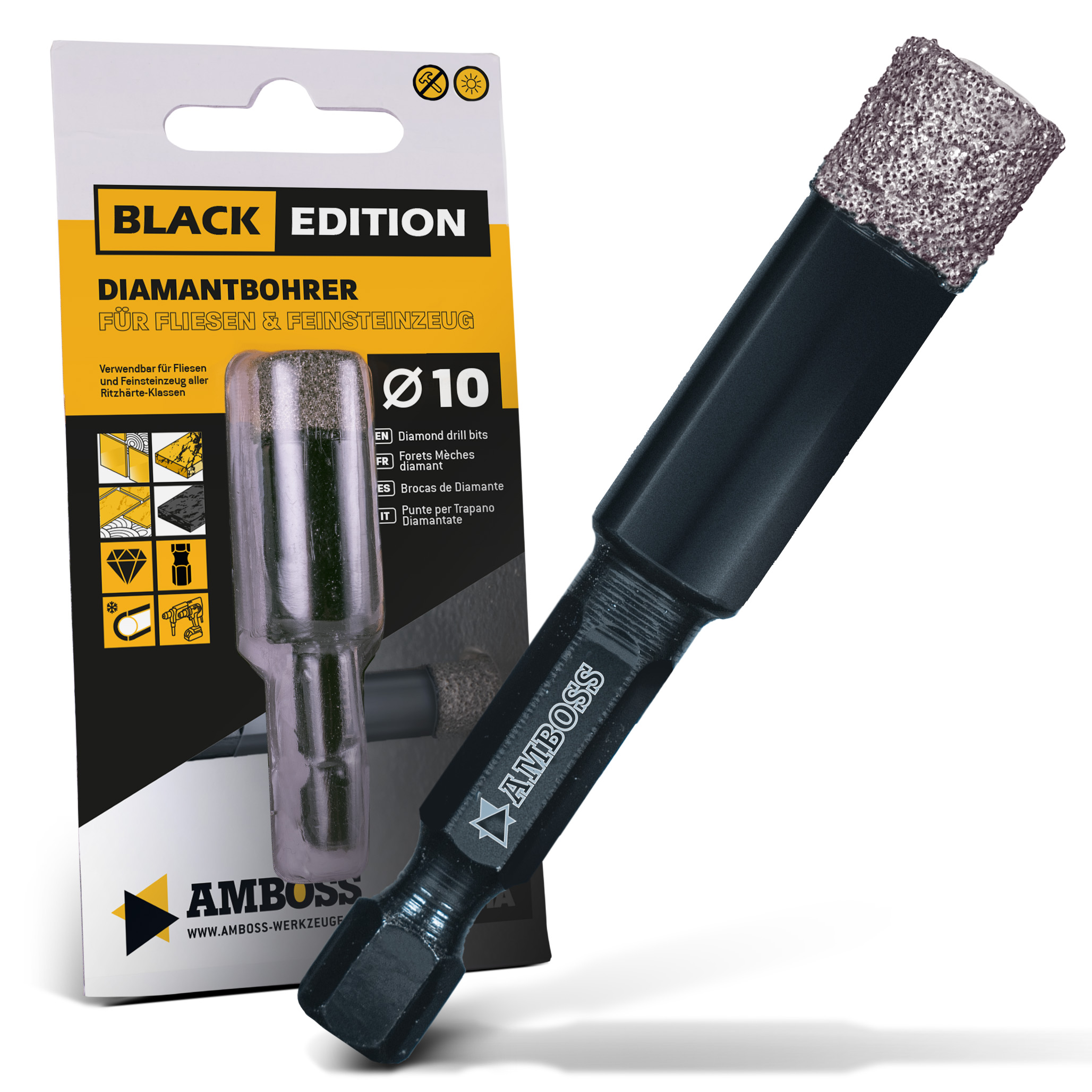 Amboss Black Edition Diamant Bohrer 10 mm Amboss Black Edition Diamant Bohrer 10 mm