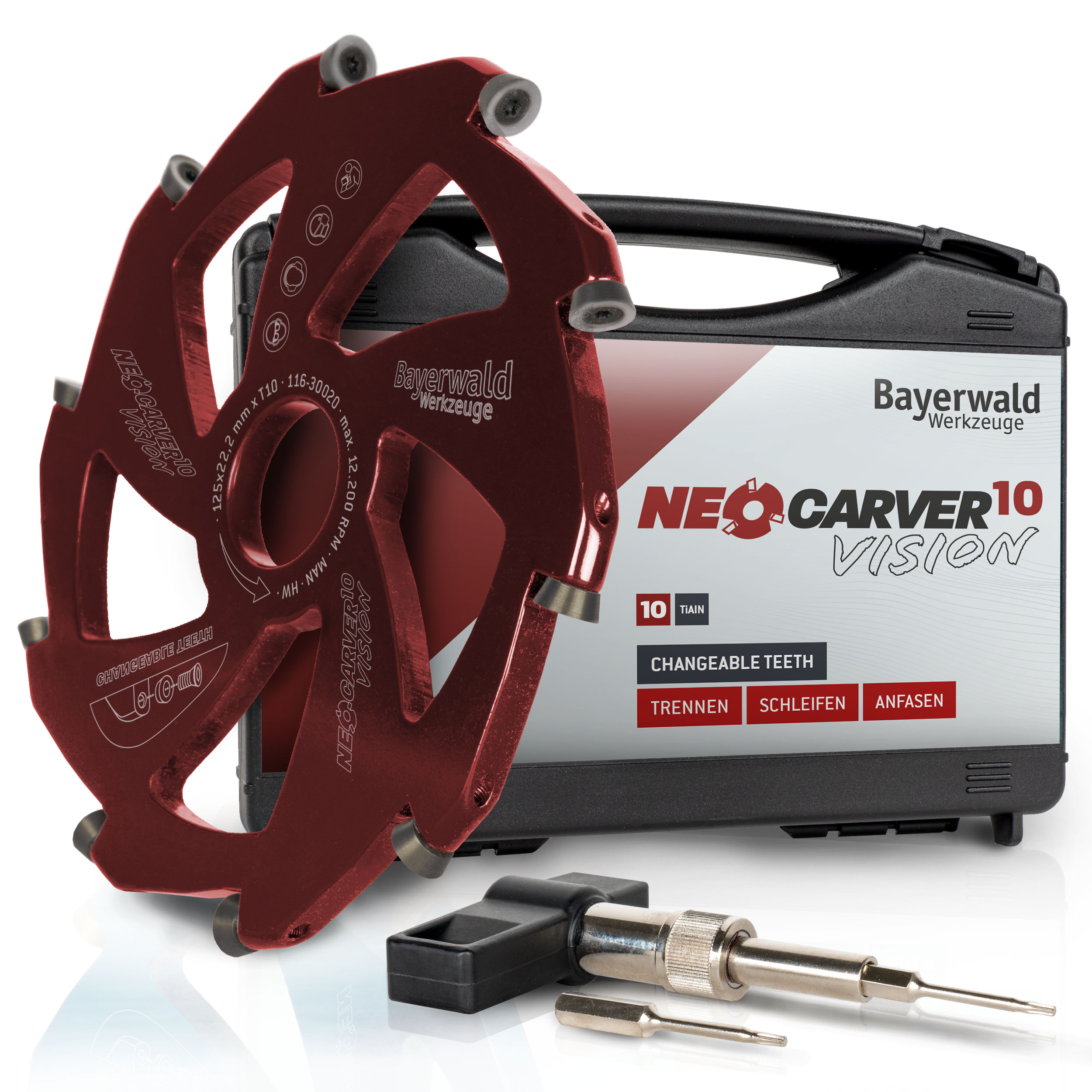Bayerwald NeoCarver Ø 125 x 22.2 mm Z 10 - geeignet für Aluminium