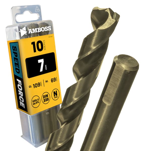 10 x HSS ECo SPEED Force Metallbohrer DIN 338 - Ø:7 mm