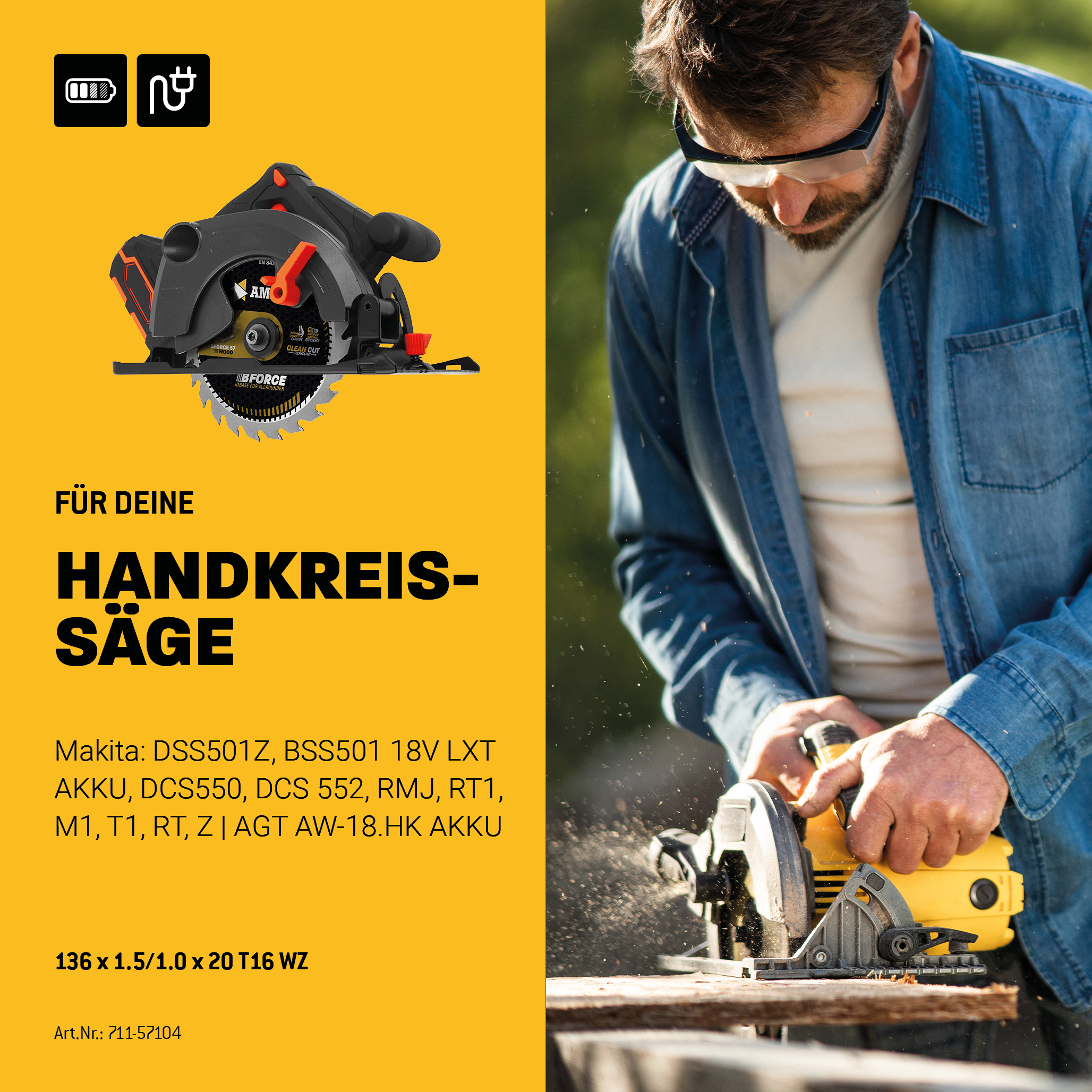HM Kreissägeblatt - 136 x 1.5/1.0 x 20 Z16 WZ HM Kreissägeblatt - 136 x 1.5/1.0 x 20 Z16 WZ