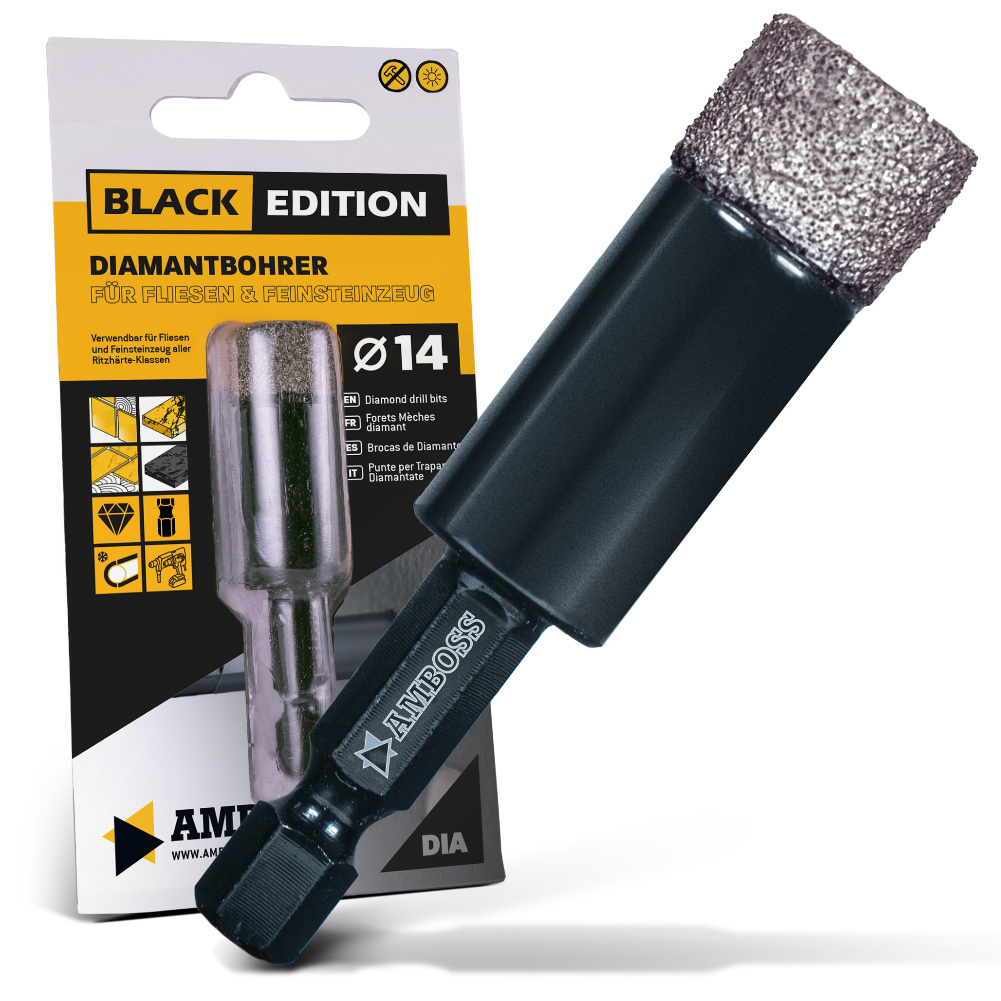 Amboss Black Edition Diamant Bohrer 14 mm Amboss Black Edition Diamant Bohrer 14 mm
