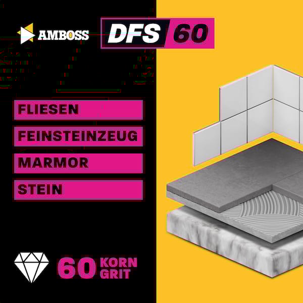 Amboss Diamant Fächerschleifscheibe 115mm K60 M14 Amboss Diamant Fächerschleifscheibe 115mm K60 M14
