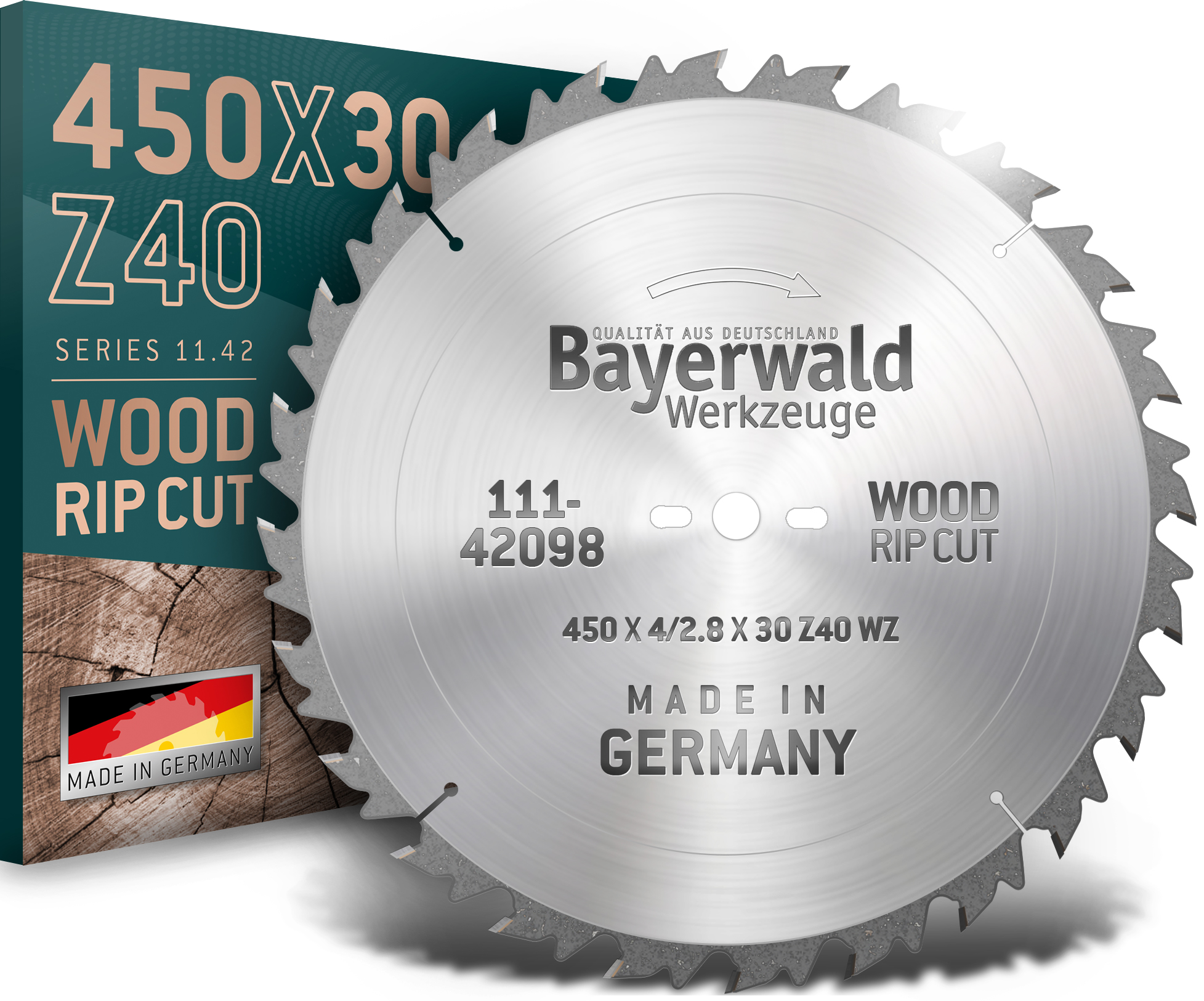 HM Kreissägeblatt - 450 x 4/2.8 x 30 Z40 WZ HM Kreissägeblatt - 450 x 4/2.8 x 30 Z40 WZ