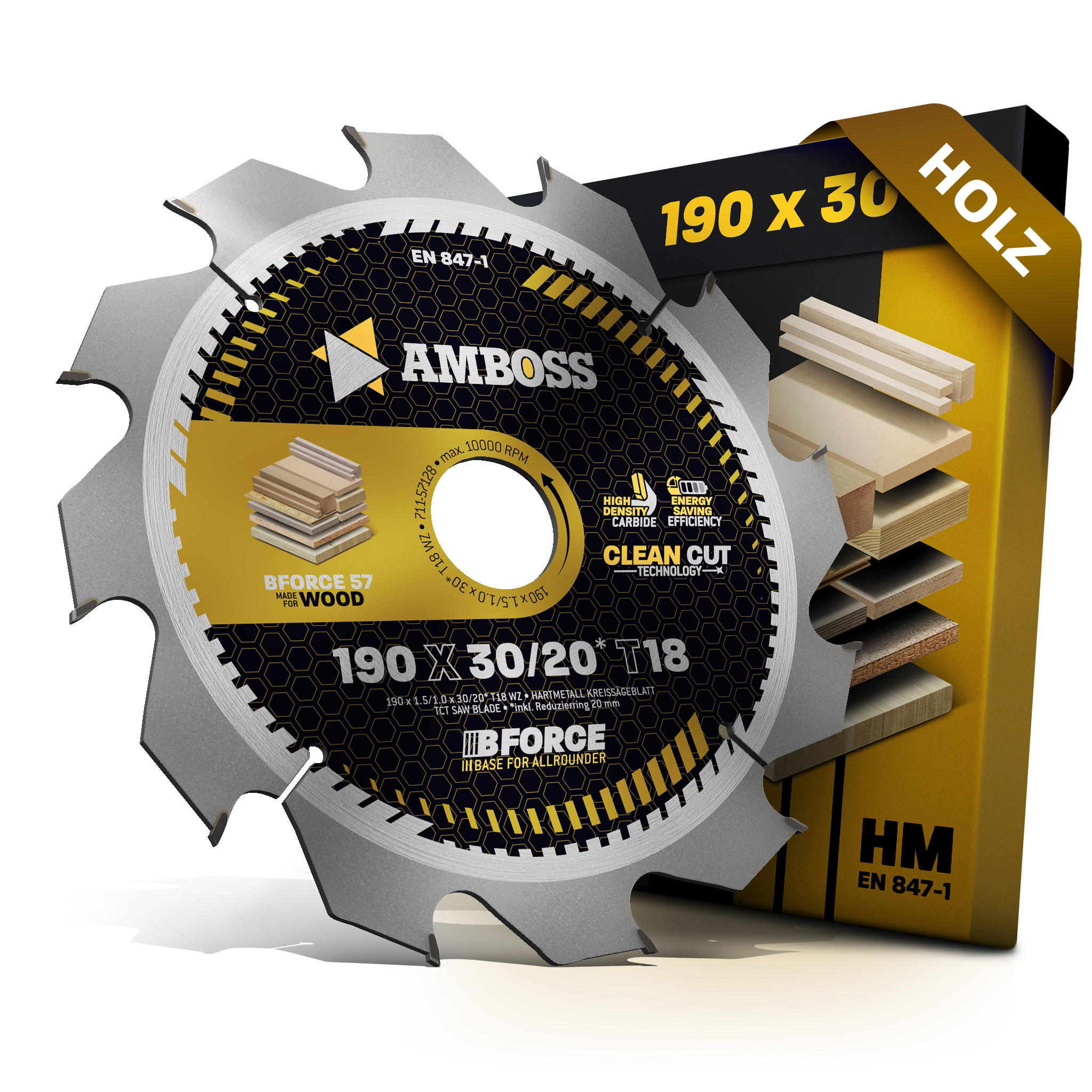 HM Kreissägeblatt - 190 x 1.5/1.0 x 30 Z18 WZ HM Kreissägeblatt - 190 x 1.5/1.0 x 30 Z18 WZ