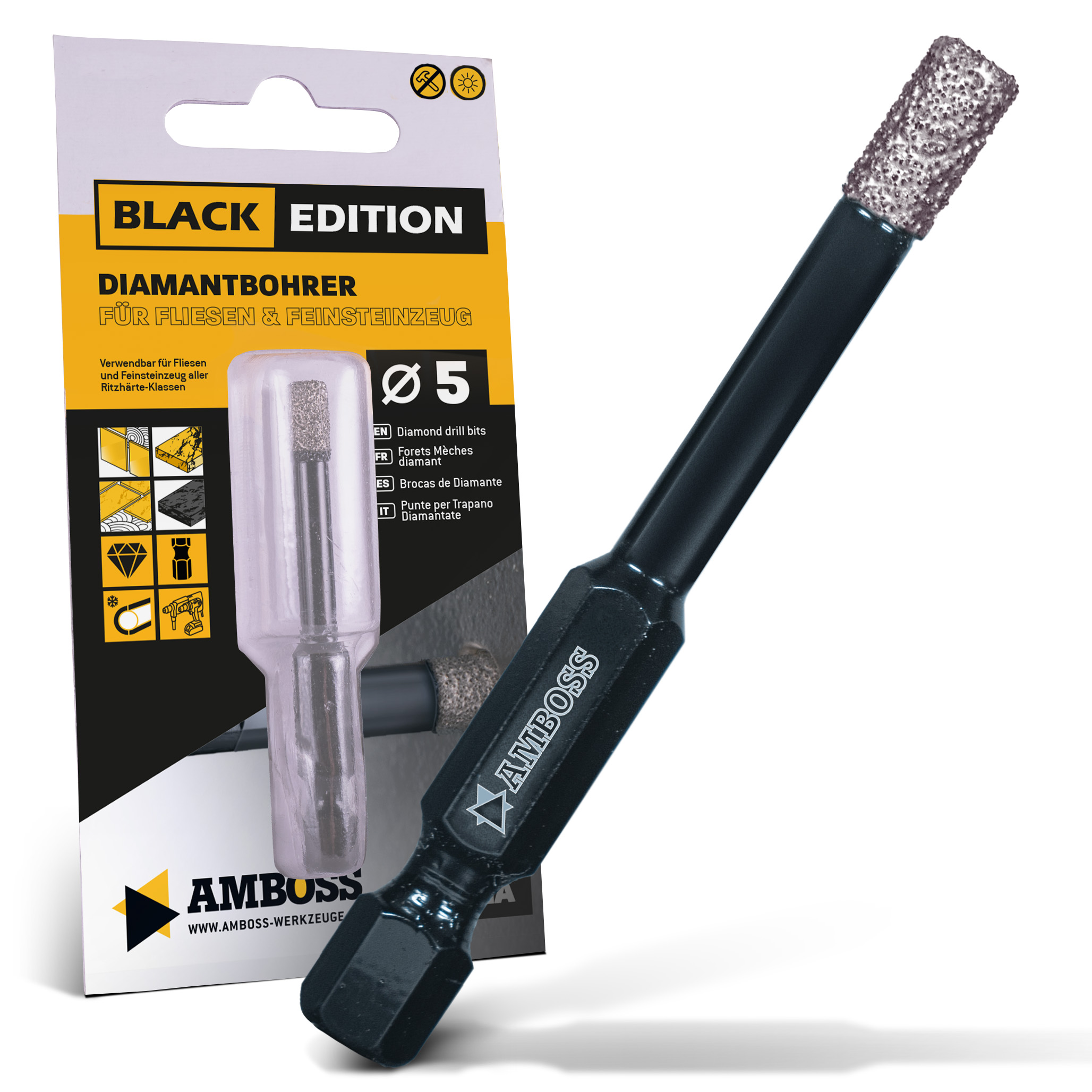 Amboss Black Edition Diamant Bohrer 5 mm Amboss Black Edition Diamant Bohrer 5 mm
