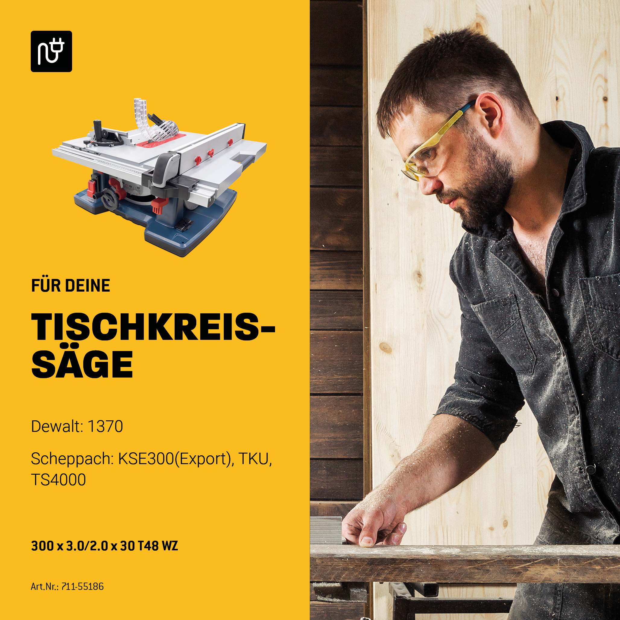 HM Kreissägeblatt - 300 x 3/2.0 x 30 Z48 WZ HM Kreissägeblatt - 300 x 3/2.0 x 30 Z48 WZ