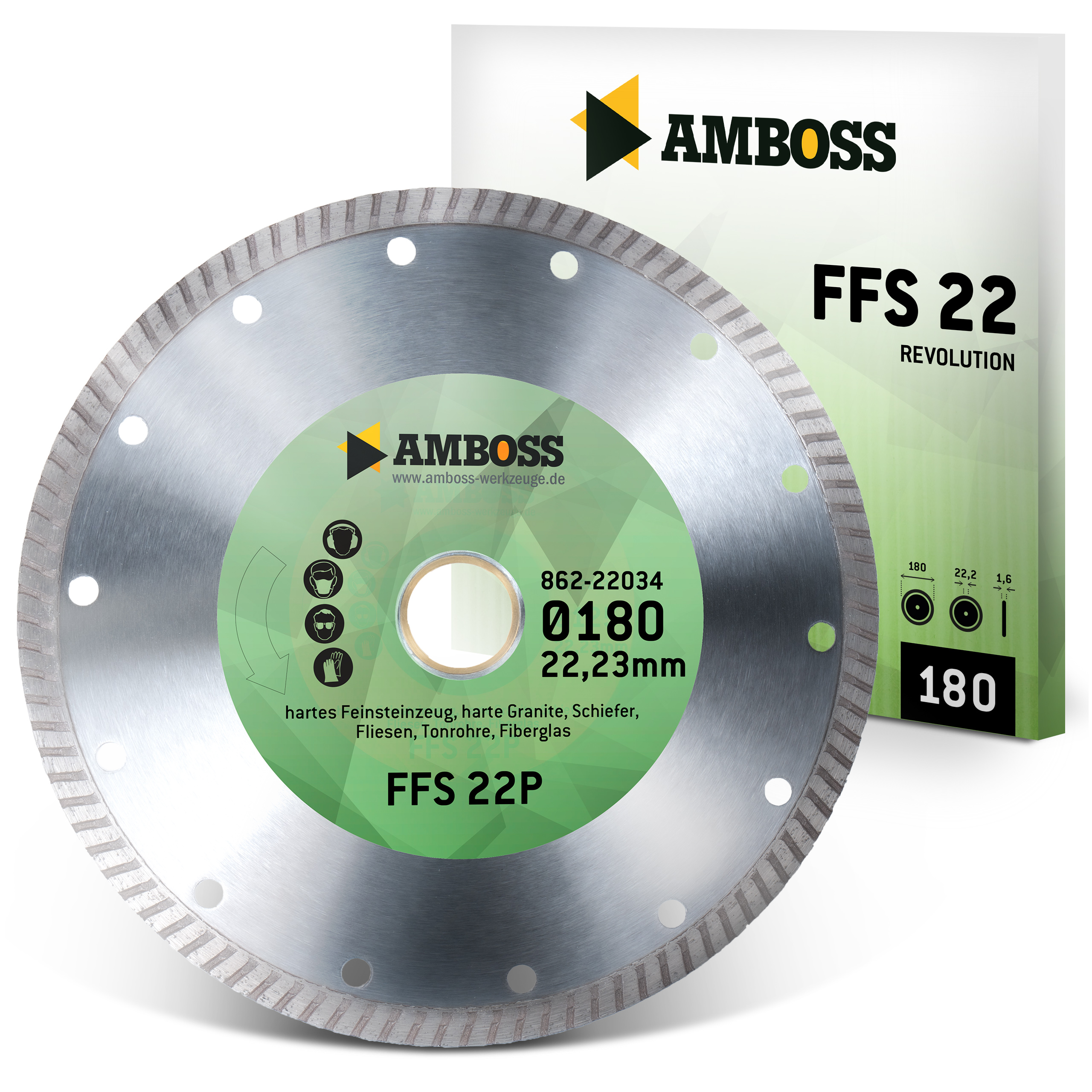 FFS 22P Diamant Trennscheibe 180 x 1.6 x 22.2 FFS 22P Diamant Trennscheibe 180 x 1.6 x 22.2