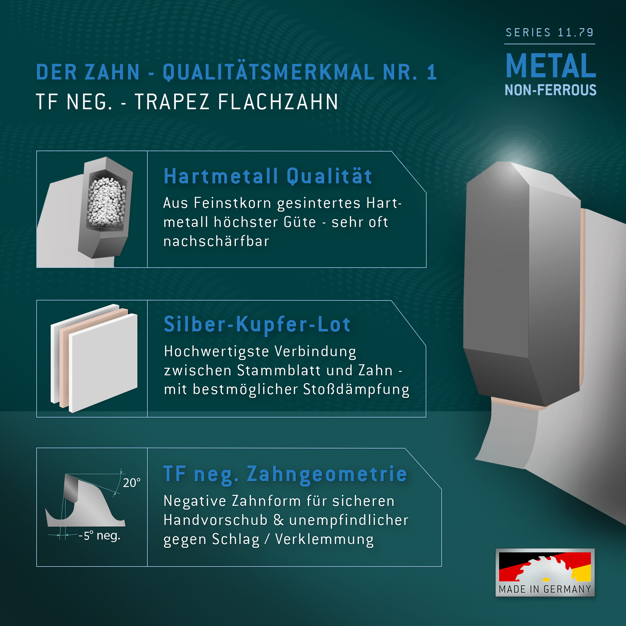 HM Kreissägeblatt - 350 x 3.4/2.8 x 50  Z56 TF neg. HM Kreissägeblatt - 350 x 3.4/2.8 x 50  Z56 TF neg.
