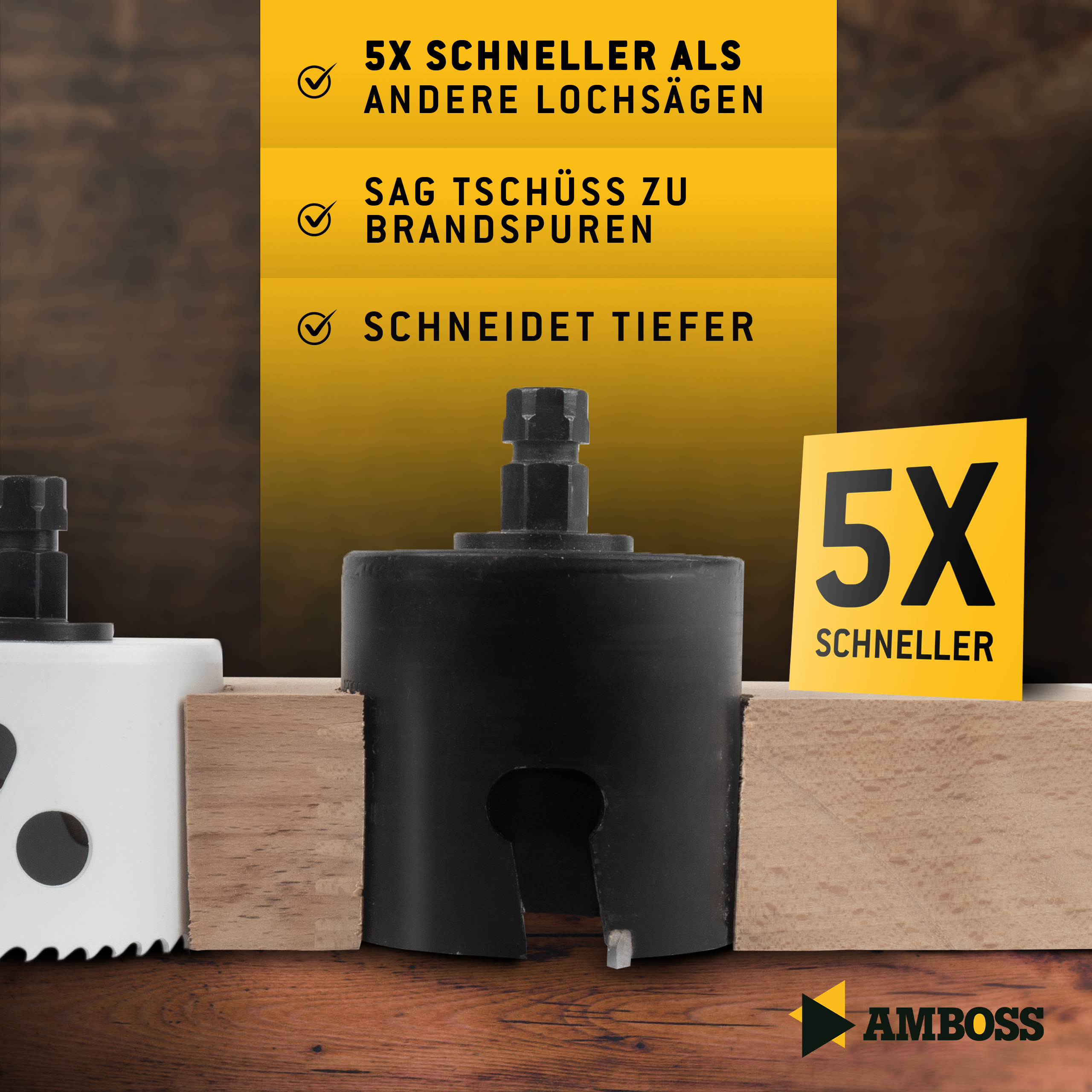Amboss HM Multifunktions-Lochsäge Ø54 mm (ohne Aufnahme) Amboss HM Multifunktions-Lochsäge Ø54 mm (ohne Aufnahme)