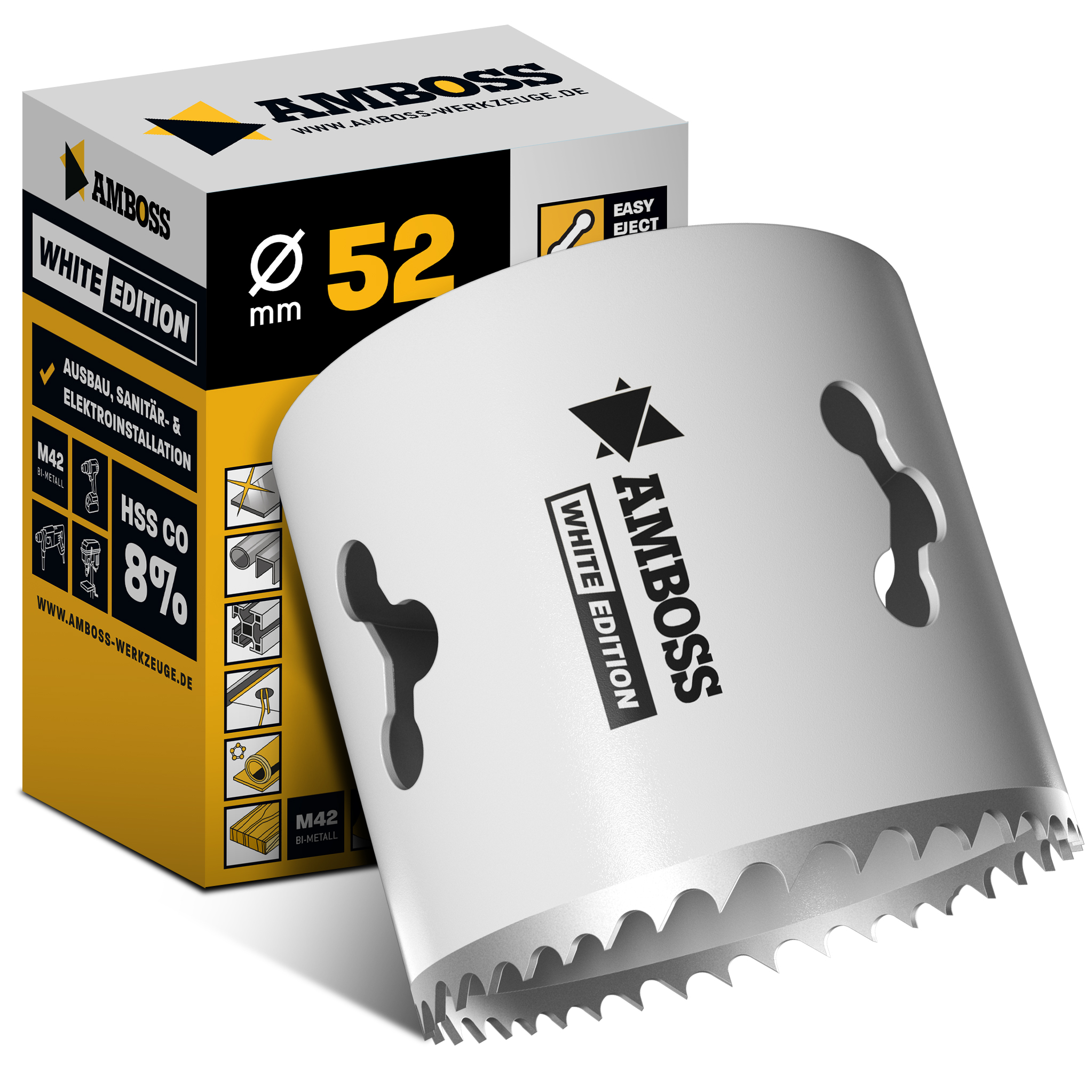 HSS M42 Amboss Lochsäge Ø 52 mm (ohne Aufnahme)