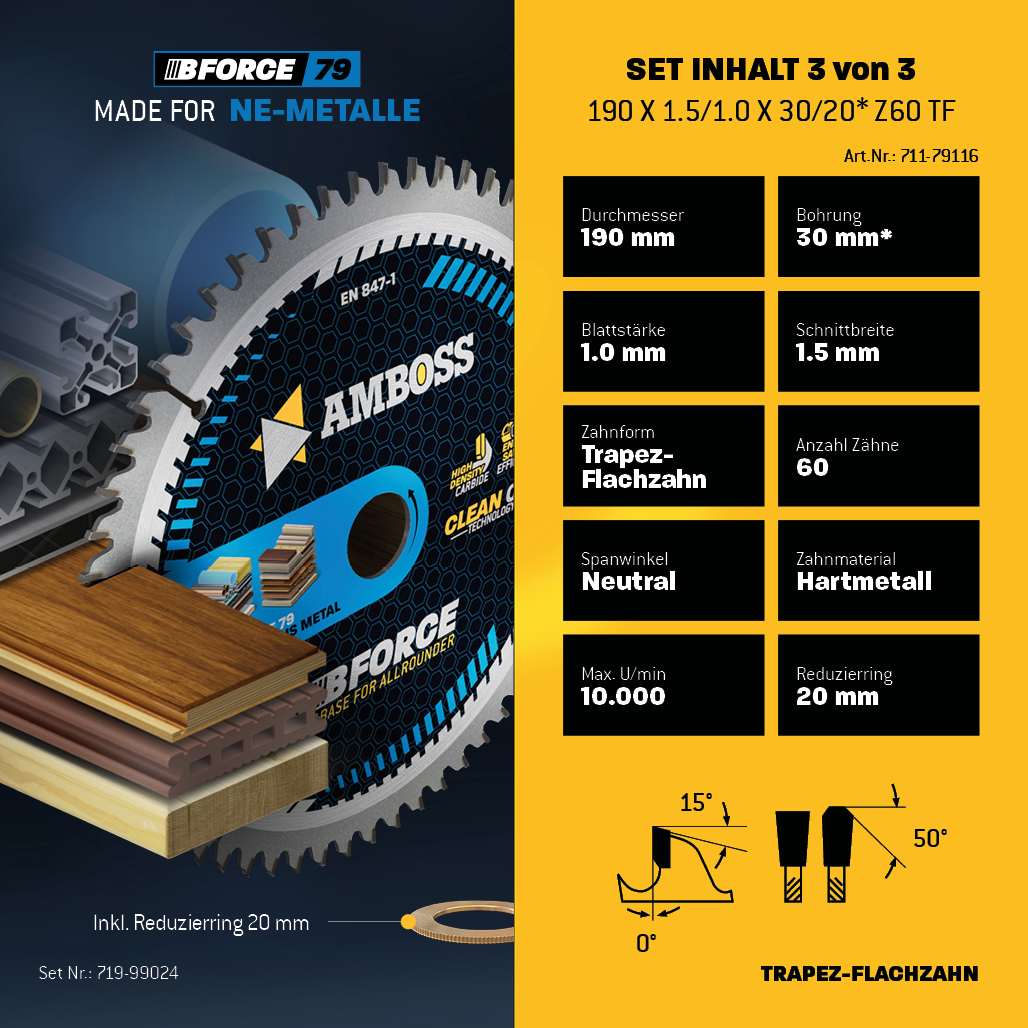 Ø190 Hand- Kreissägeblatt Set passend für Bosch GKS 190, Bosch PKS 66 A. Metabo KS66. Makita 5705R Ø190 Hand- Kreissägeblatt Set passend für Bosch GKS 190, Bosch PKS 66 A. Metabo KS66. Makita 5705R