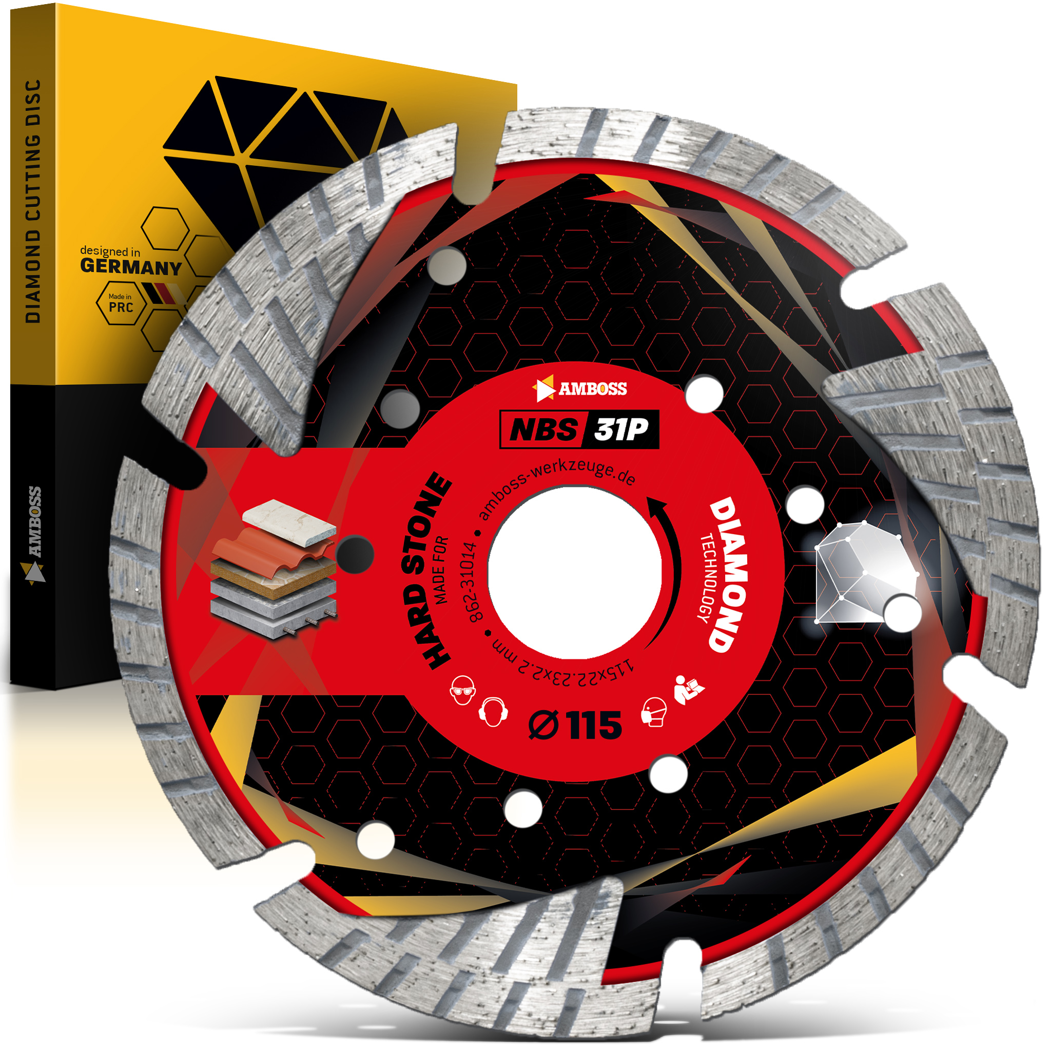 Amboss NBS 31P Diamant Trennscheibe - 115 x 2.2 x 22.2 Amboss NBS 31P Diamant Trennscheibe - 115 x 2.2 x 22.2