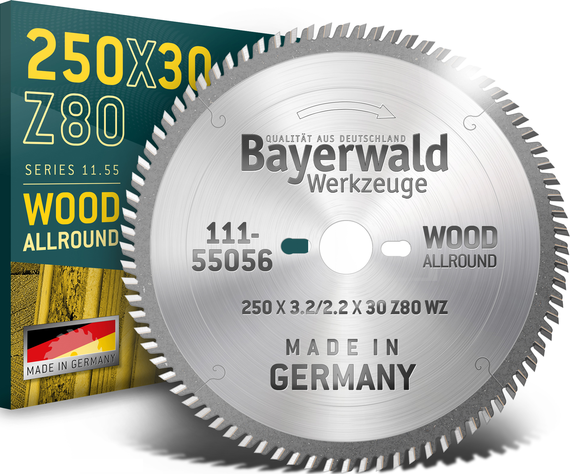 HM Kreissägeblatt - 250 x 3.2/2.2 x 30 Z80 WZ VW HM Kreissägeblatt - 250 x 3.2/2.2 x 30 Z80 WZ VW