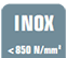 Werkstoff: INOX < 850N/mm² Werkstoff: INOX < 850N/mm²