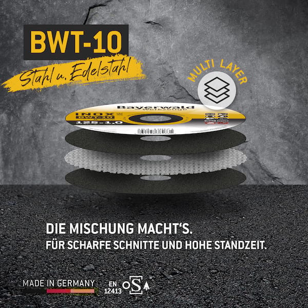 Bayerwald BWT-10 Trennscheibe | Ø125 mm - 1 mm -  22.23 mm | gerade Bayerwald BWT-10 Trennscheibe | Ø125 mm - 1 mm -  22.23 mm | gerade
