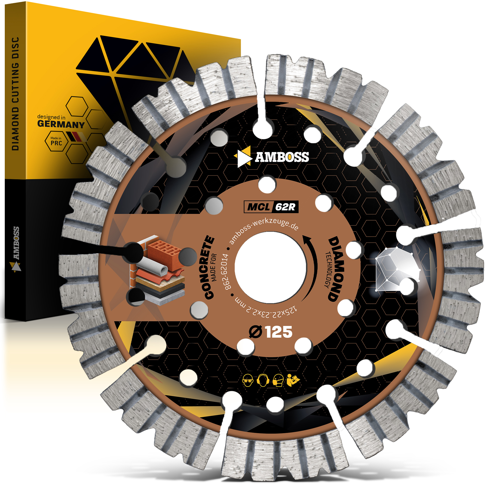 Amboss MCL 62R Diamant Trennscheibe 125 x 2.2 x 22.2 Amboss MCL 62R Diamant Trennscheibe 125 x 2.2 x 22.2