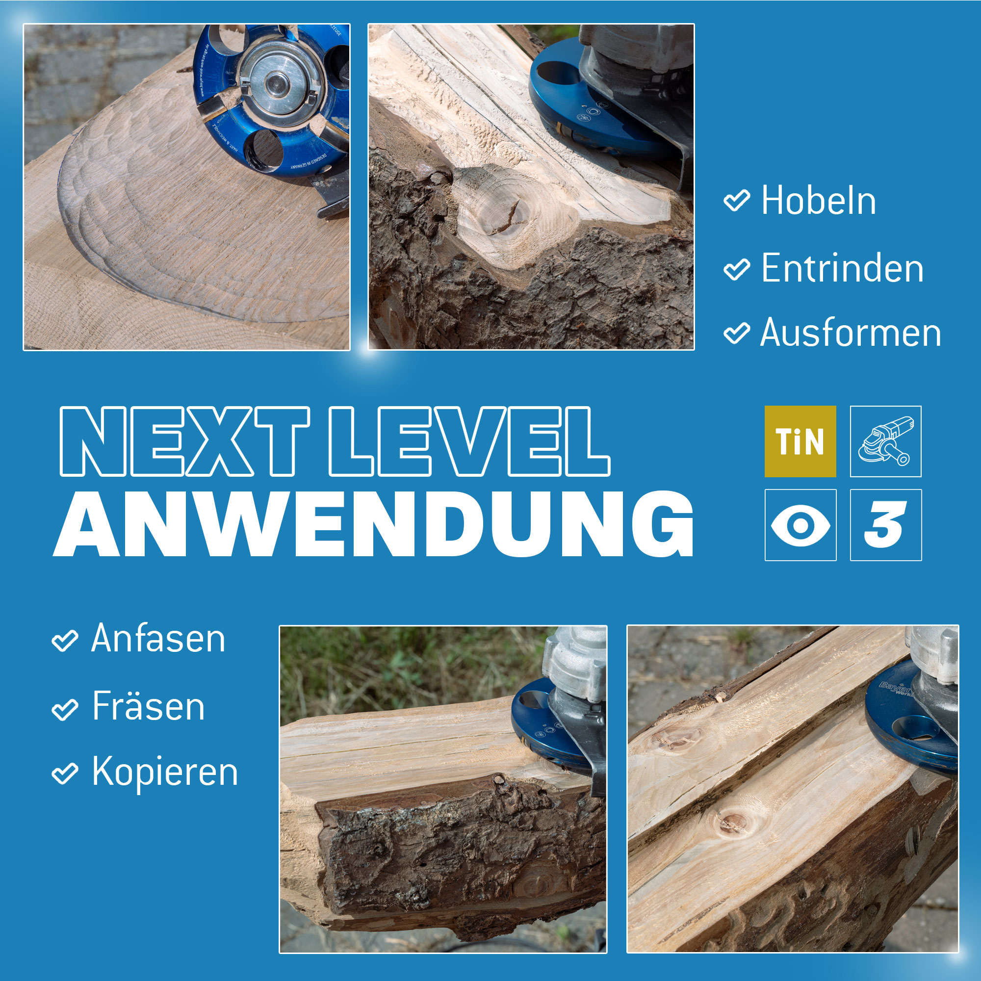 3x NeoPlane Ersatzmesser für Frässcheibe 3x NeoPlane Ersatzmesser für Frässcheibe