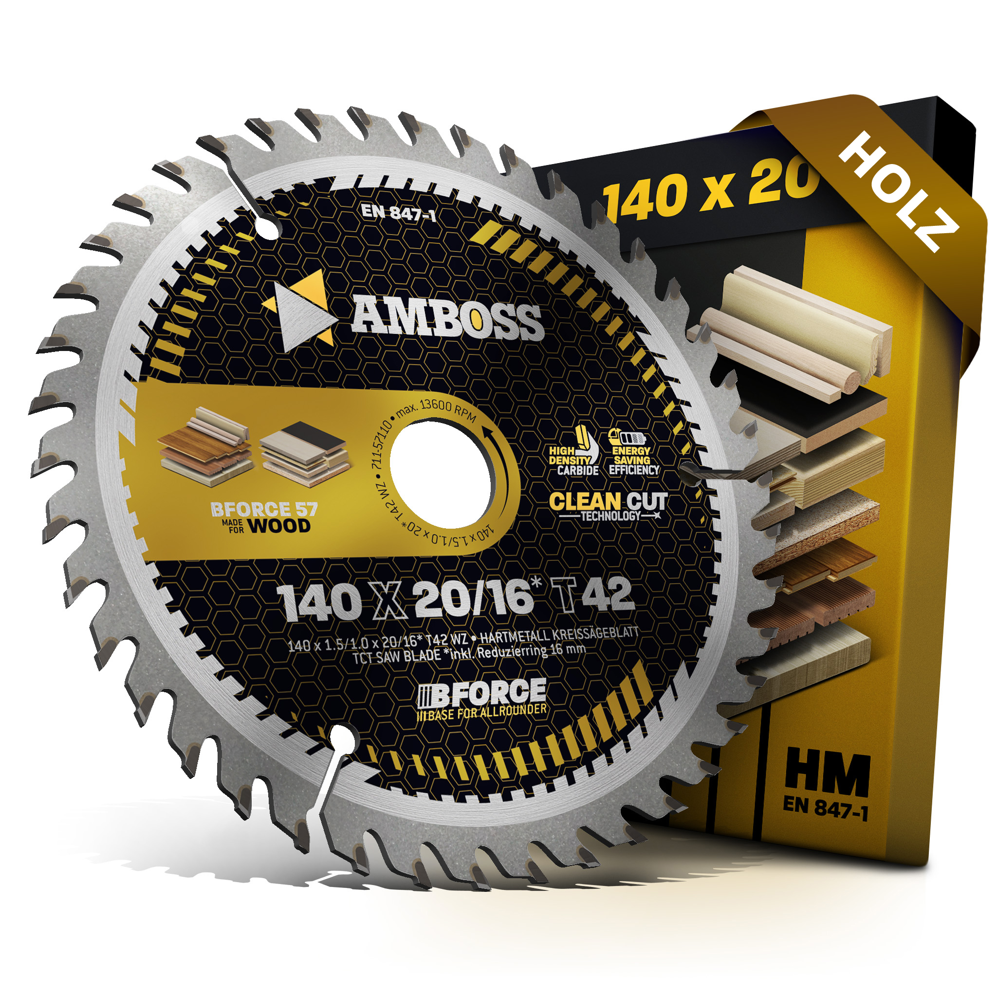 HM Kreissägeblatt - 140 x 1.5/1.0 x 20 Z42 WZ HM Kreissägeblatt - 140 x 1.5/1.0 x 20 Z42 WZ