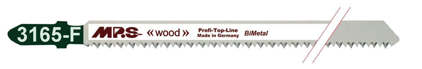 5x MPS 3165-F Stichsägeblatt Länge 132/110 mm