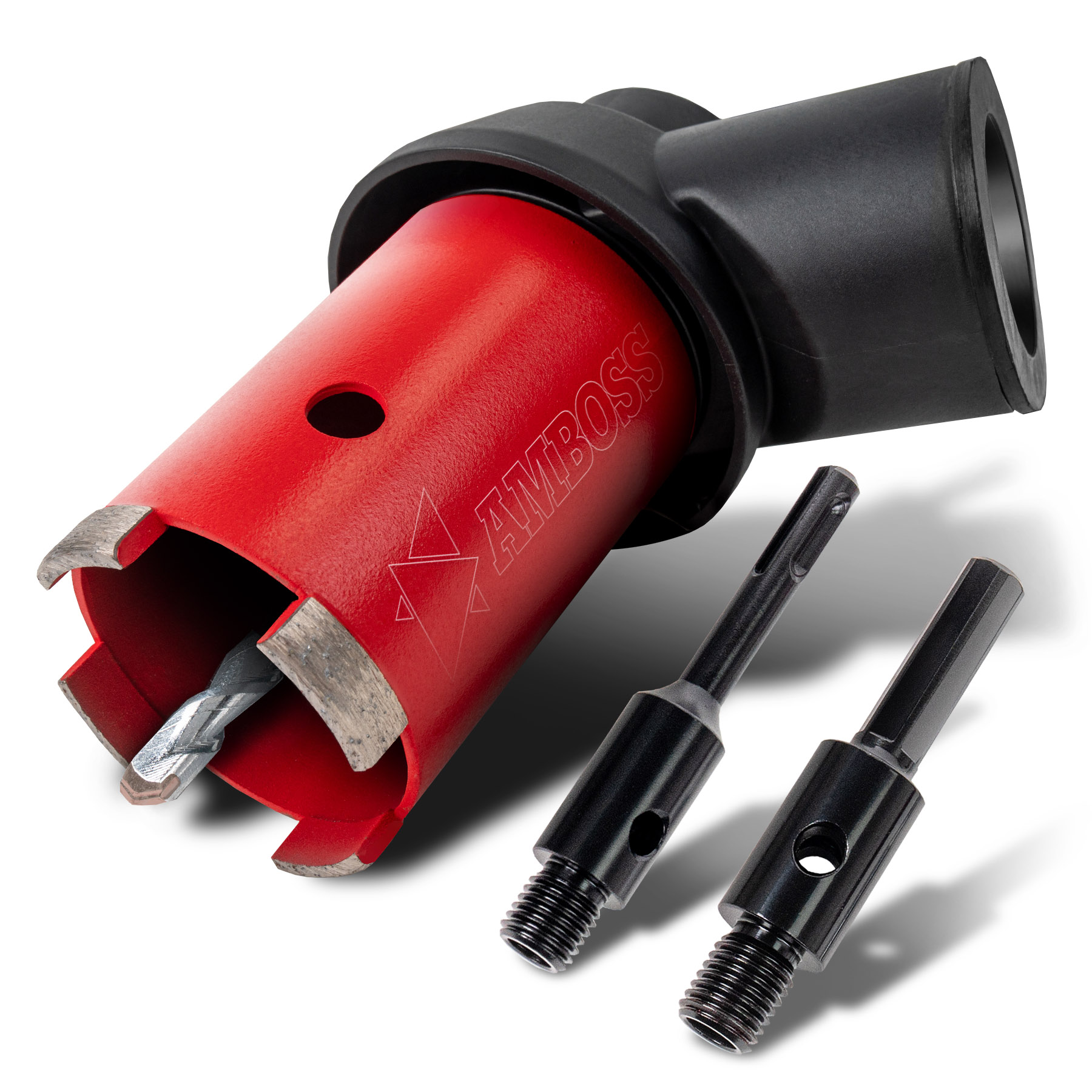 Dosensenker Red Force - 68 mm - SDS-Plus Set mit Absaugung