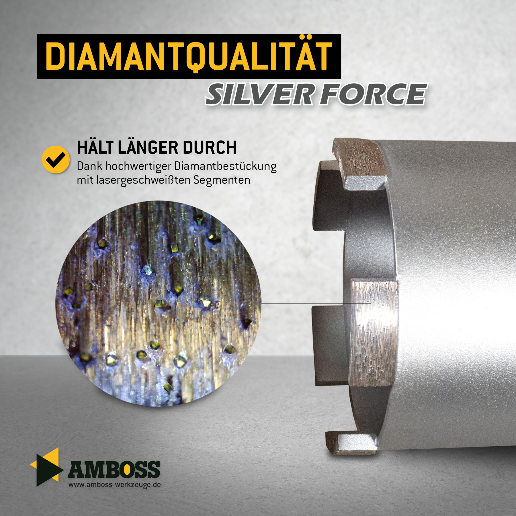 Dosensenker Silver Force - 68 mm - SDS-Plus StarterSet Dosensenker Silver Force - 68 mm - SDS-Plus StarterSet