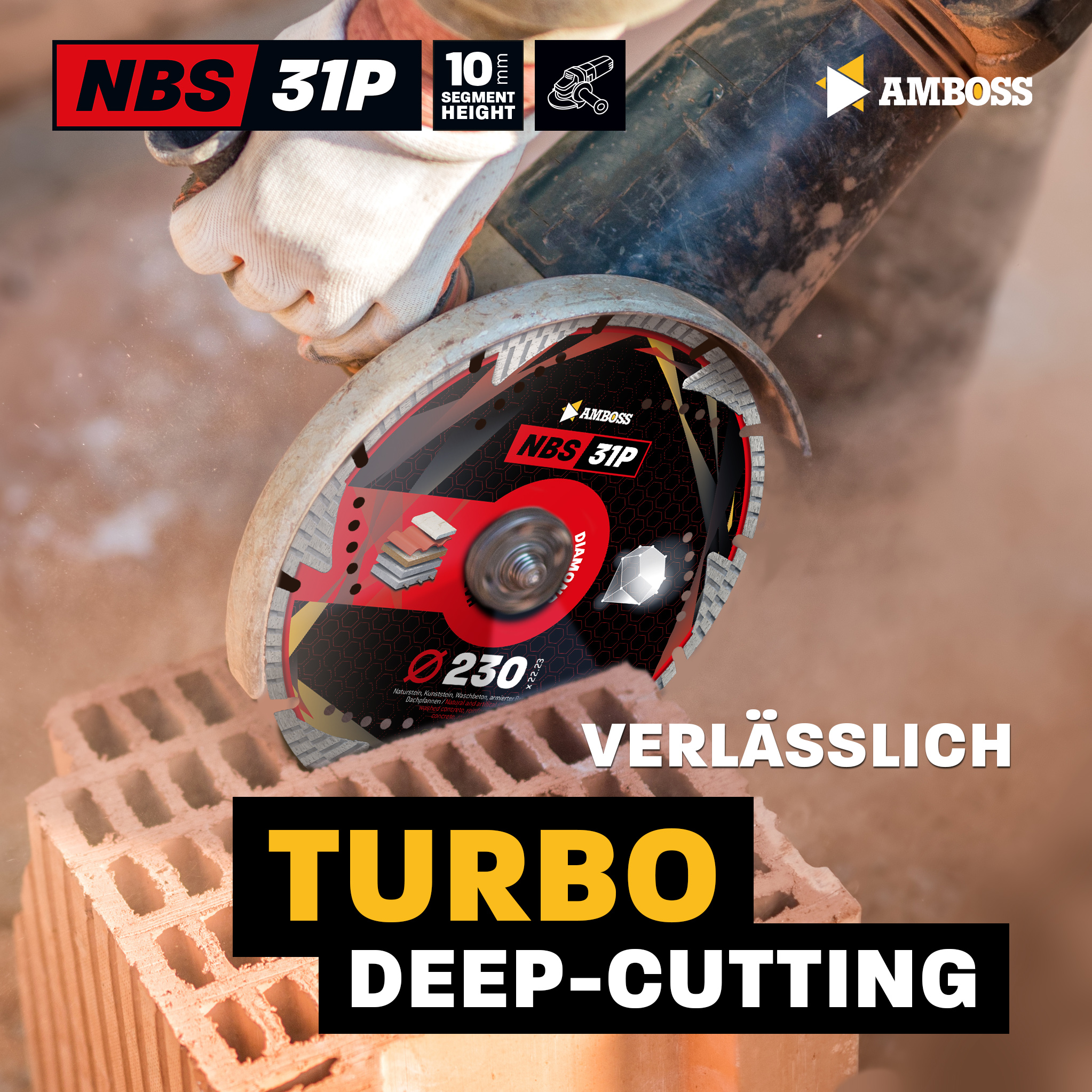 Amboss NBS 31P Diamant Trennscheibe - 125 x 2.4 x 22.2