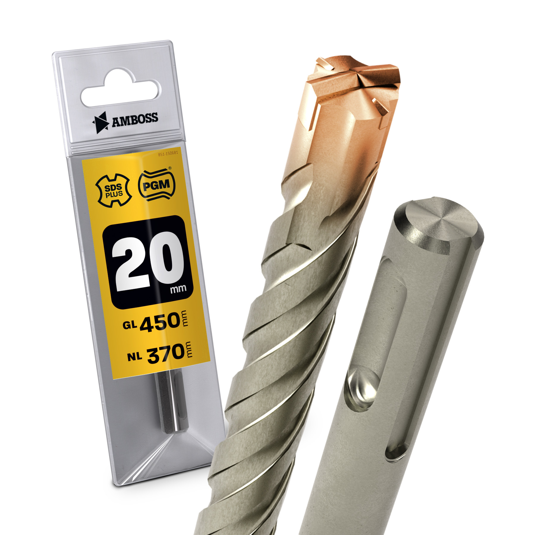 1x Bohrer SDS Plus Schaft - Ø:20 mm - GL: 450 mm