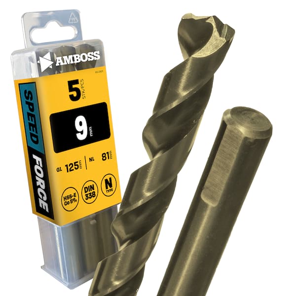 5 x HSS ECo SPEED Force Metallbohrer DIN 338 - Ø:9 mm 5 x HSS ECo SPEED Force Metallbohrer DIN 338 - Ø:9 mm