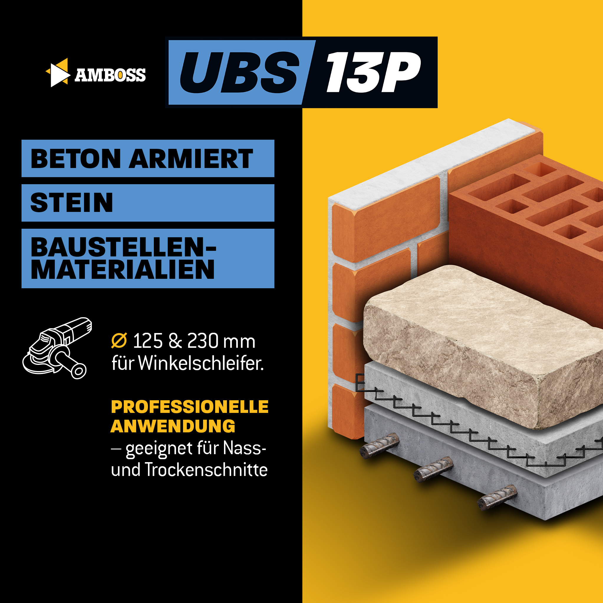 Amboss UBS 13P Diamant Trennscheibe - 230 x 2.8 x 22.2 Amboss UBS 13P Diamant Trennscheibe - 230 x 2.8 x 22.2