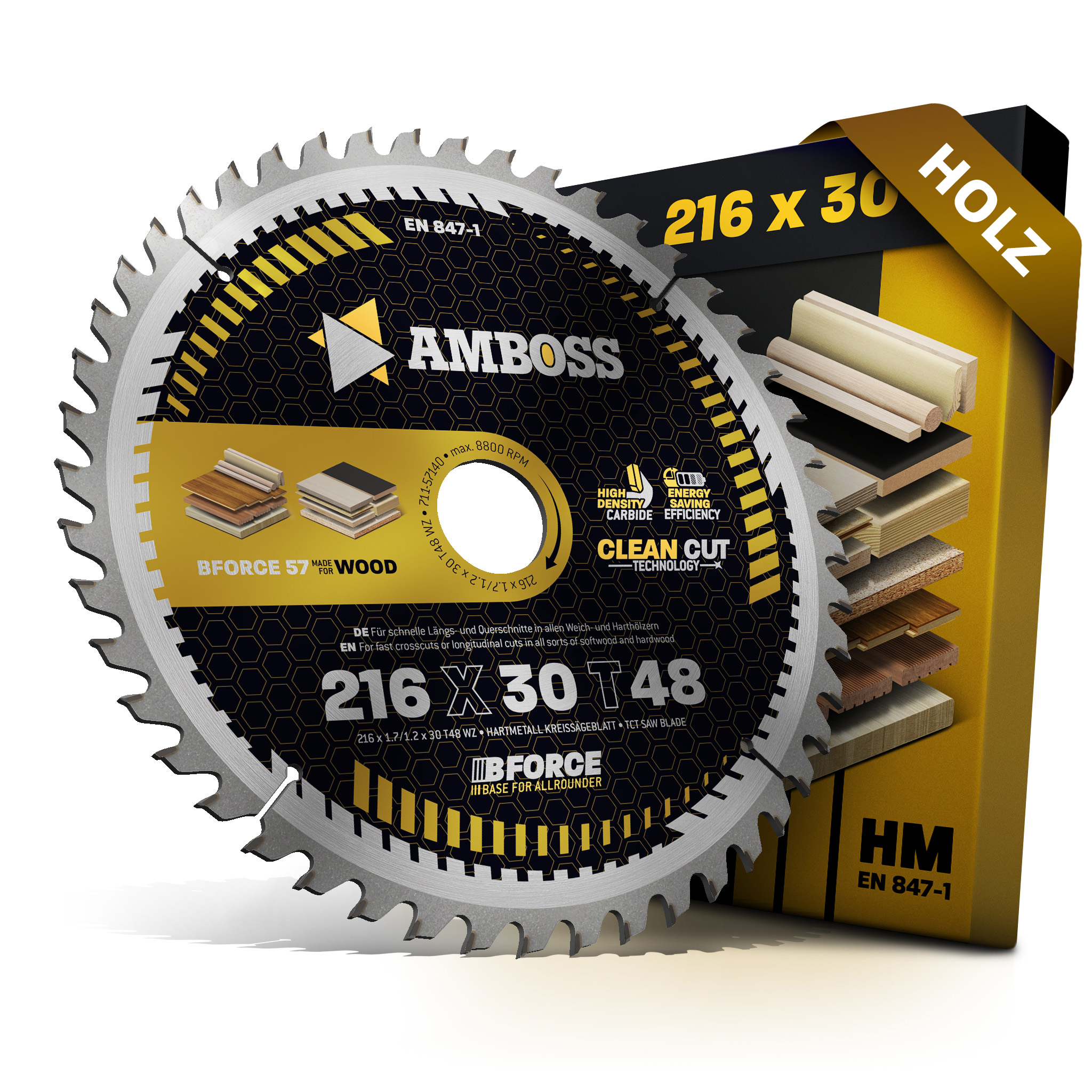 HM Kreissägeblatt - 216 x 1.7/1.2 x 30 Z48 WZ HM Kreissägeblatt - 216 x 1.7/1.2 x 30 Z48 WZ