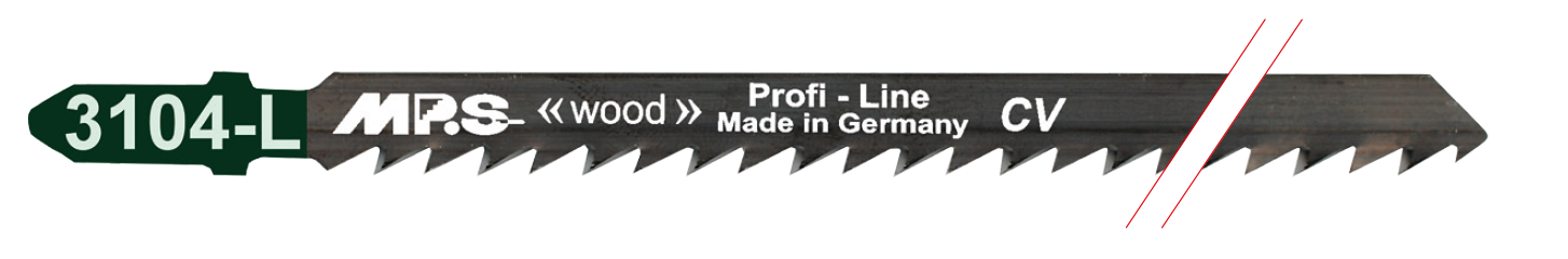 5x MPS 3104-L Stichsägeblatt Länge 132/110 mm