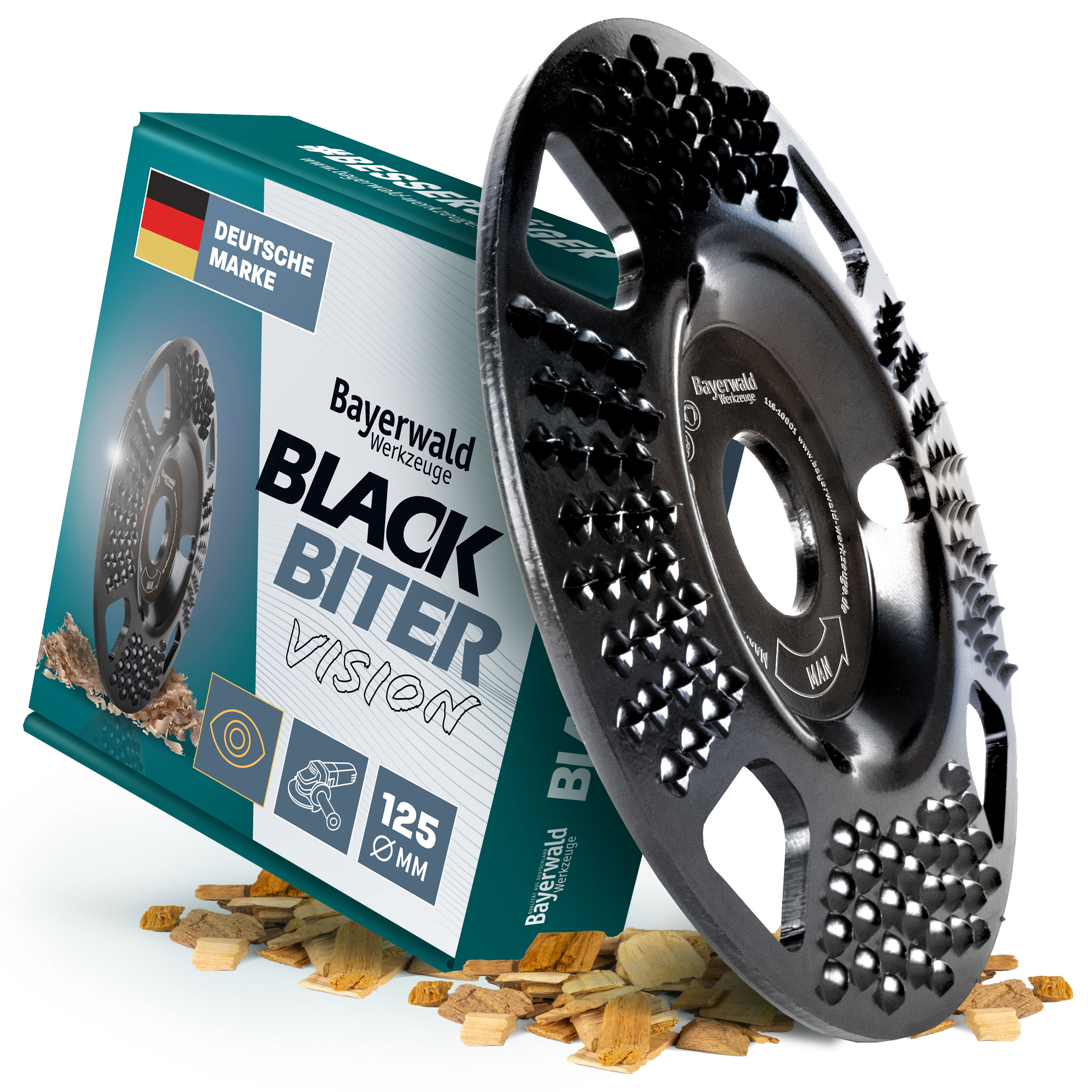 Bayerwald Raspelscheibe Black Biter Vision Ø125 mm für Winkelschleifer Bayerwald Raspelscheibe Black Biter Vision Ø125 mm für Winkelschleifer