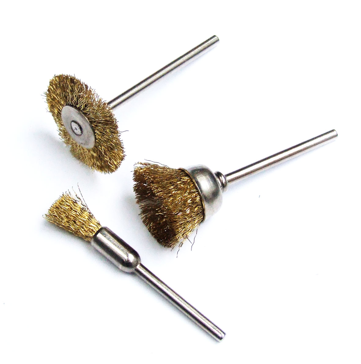 Bürstenset Messing 3-tlg für Dremel