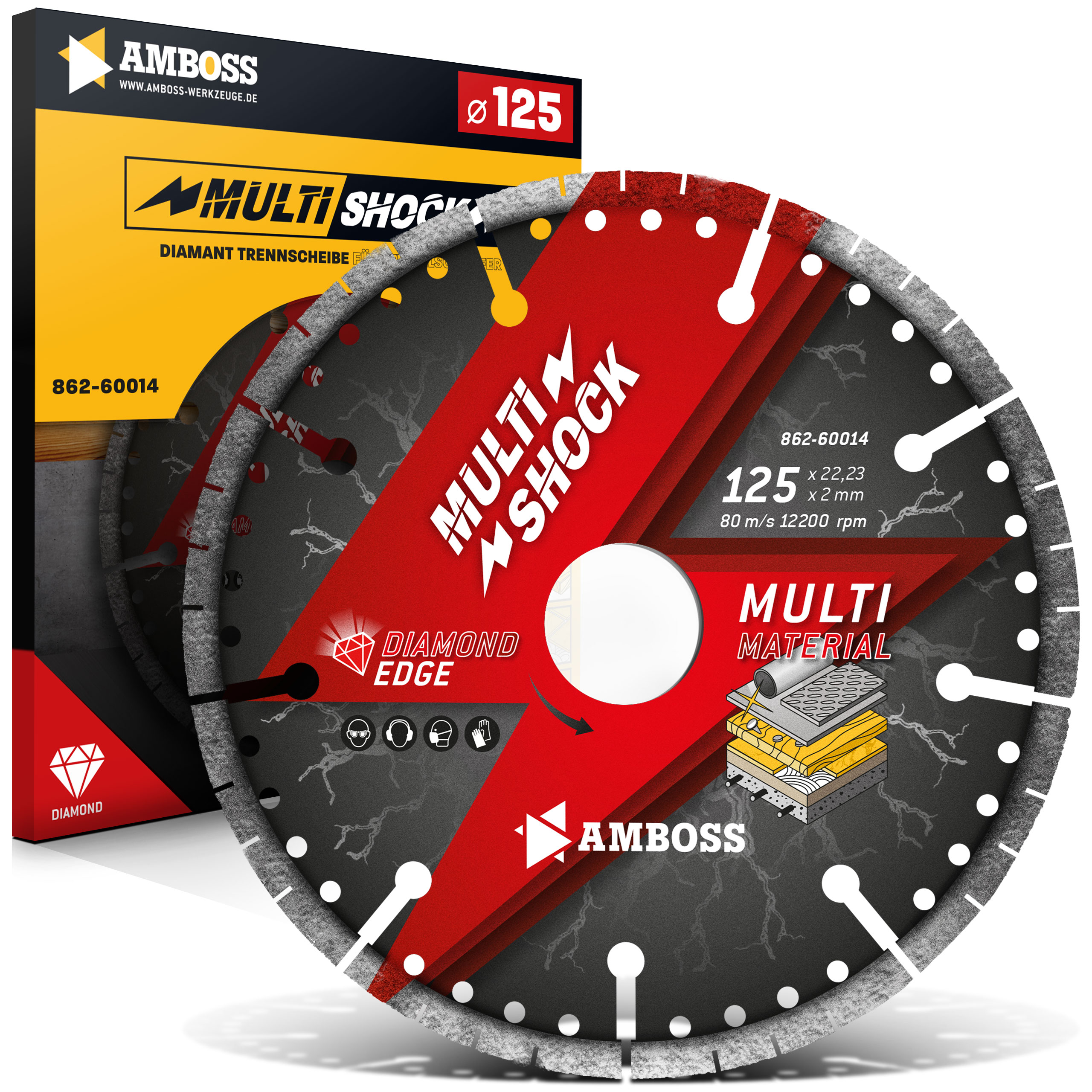 Amboss MultiShock Diamant Trennscheibe - 125 x 2.2 x 22.2