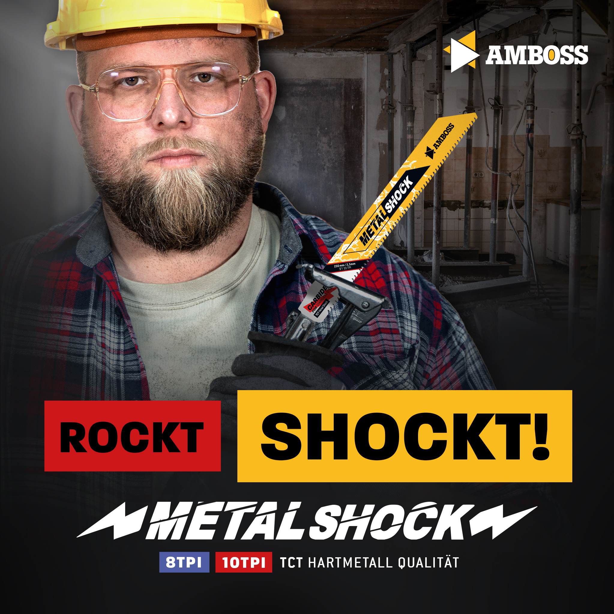 1x Amboss Metal Shock Säbelsägeblatt Länge 150 mm 10 ZpZ 1x Amboss Metal Shock Säbelsägeblatt Länge 150 mm 10 ZpZ