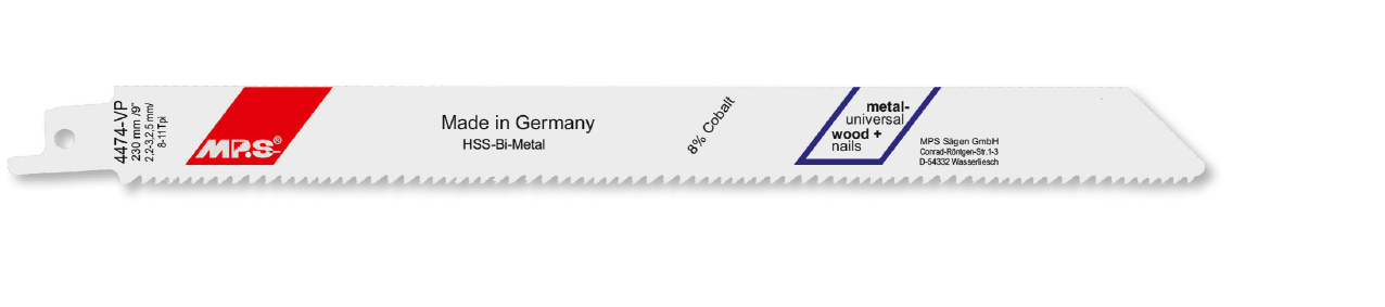 5x MPS Säbelsägeblatt Länge 230 mm 5x MPS Säbelsägeblatt Länge 230 mm