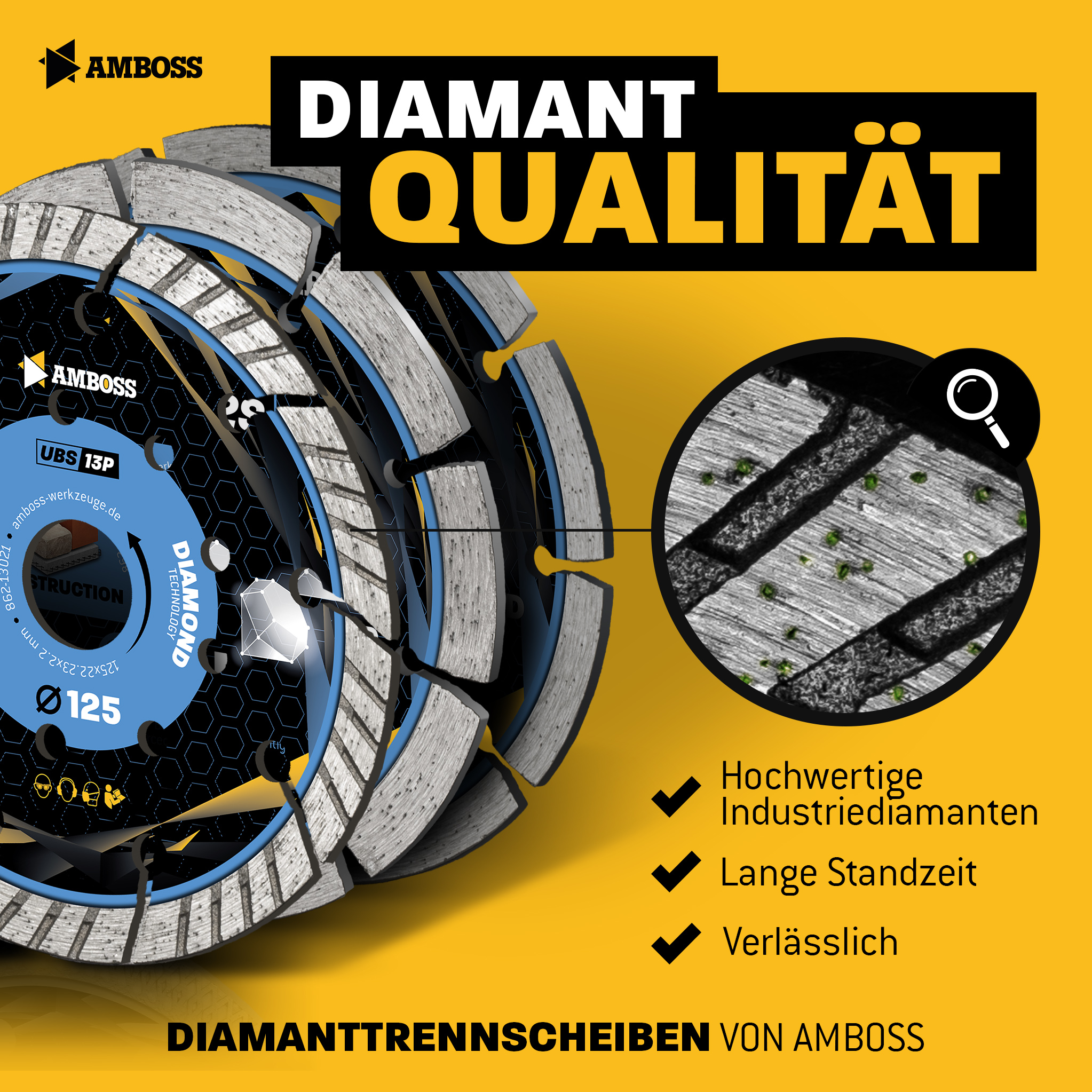 Amboss UBS 13P Diamant Trennscheibe - 230 x 2.8 x 22.2 Amboss UBS 13P Diamant Trennscheibe - 230 x 2.8 x 22.2