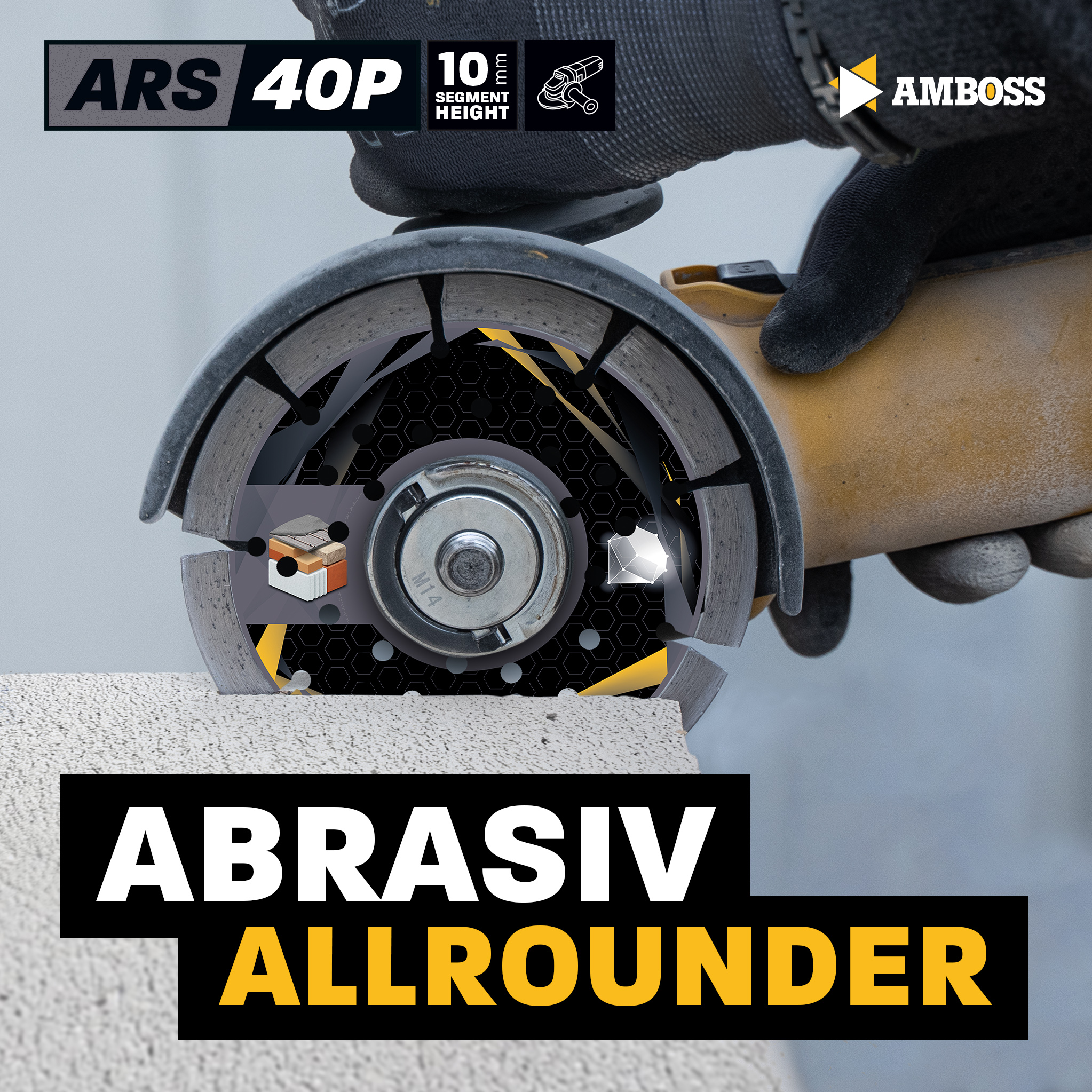 Amboss ARS 40P Diamant Trennscheibe - 125 x 2 x 22.2 Amboss ARS 40P Diamant Trennscheibe - 125 x 2 x 22.2