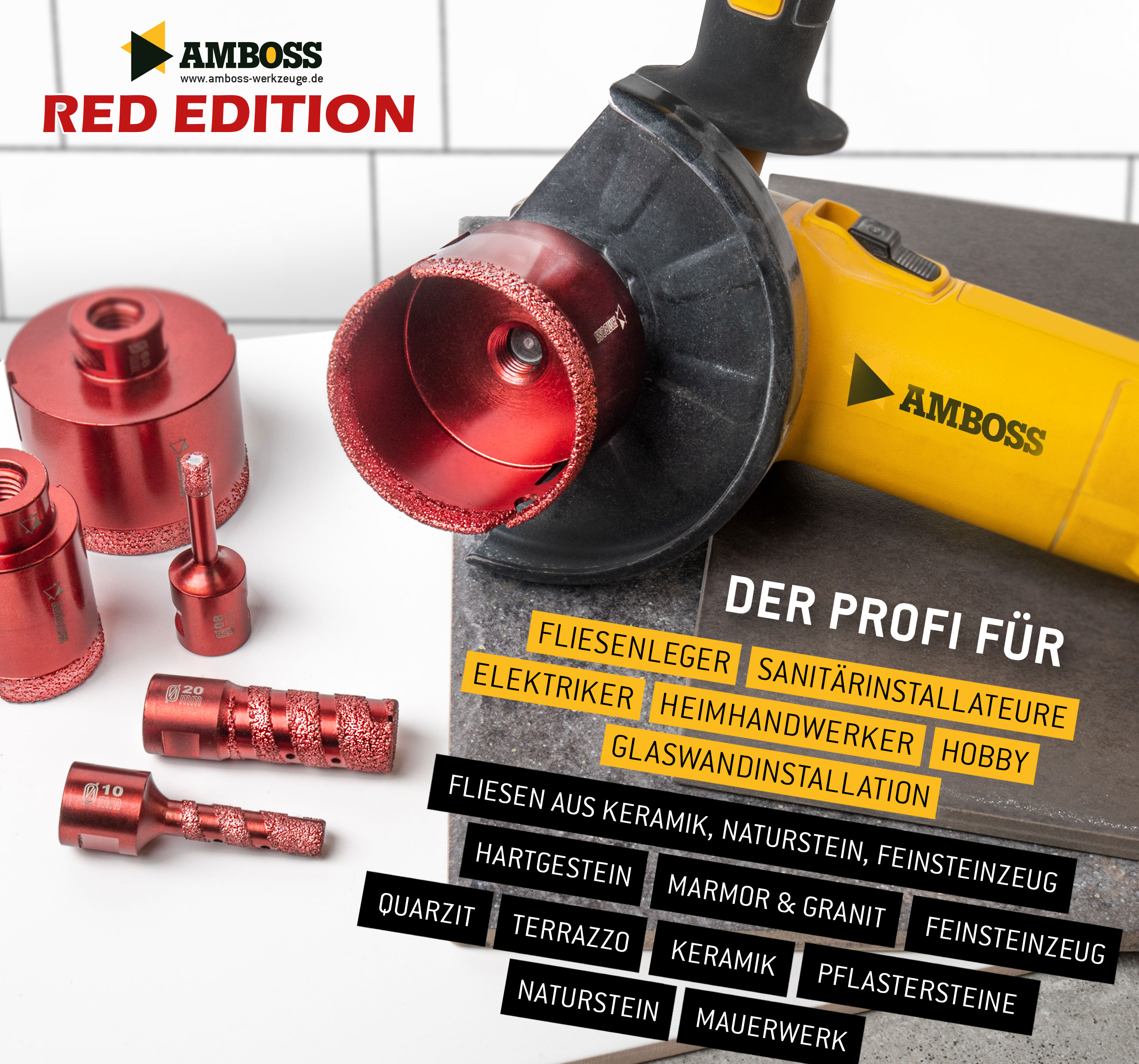 Amboss Red Edition Bohrkrone 8 mm Amboss Red Edition Bohrkrone 8 mm